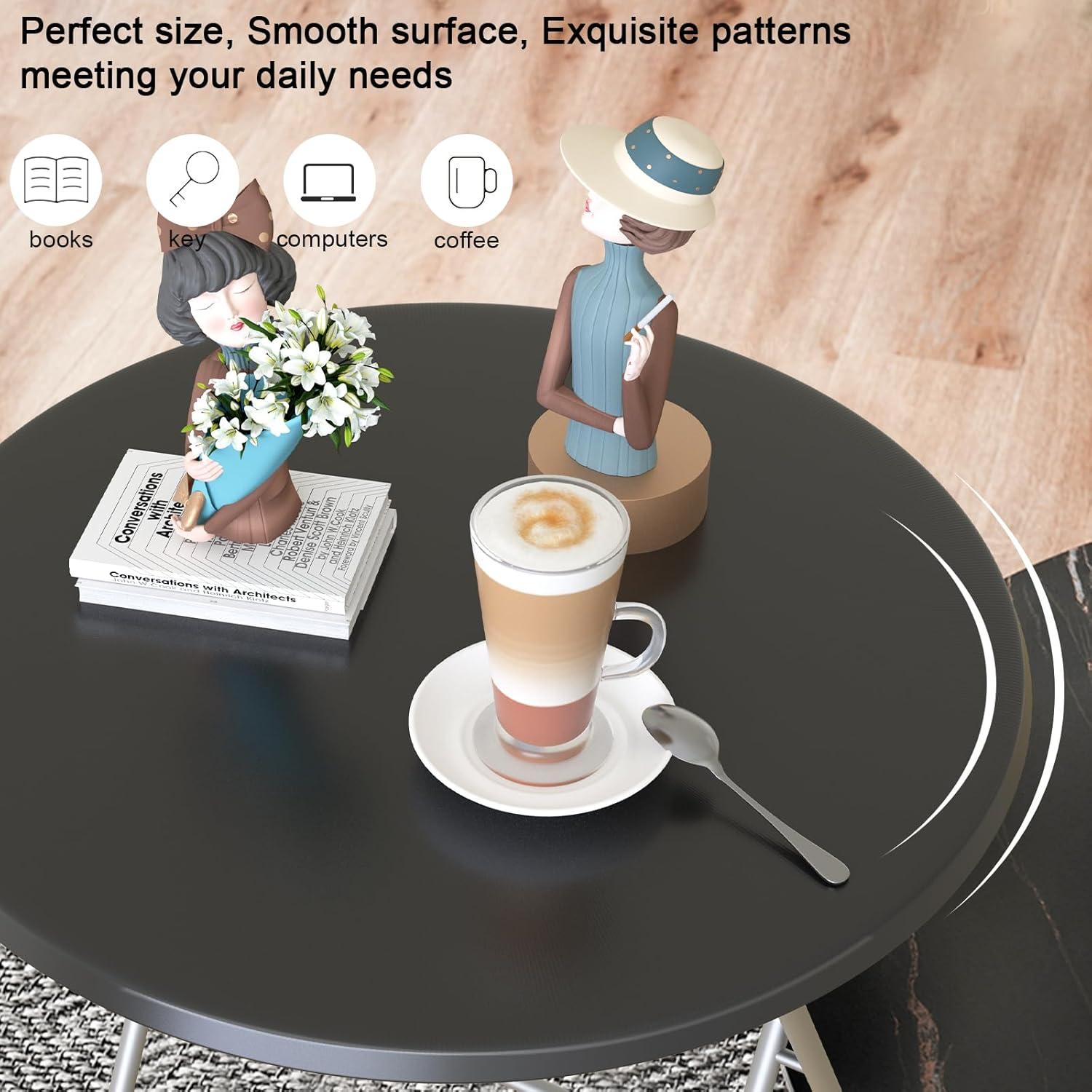 Mesa de bandeja redonda plegable para TV Fleecy Day 44.7 cm