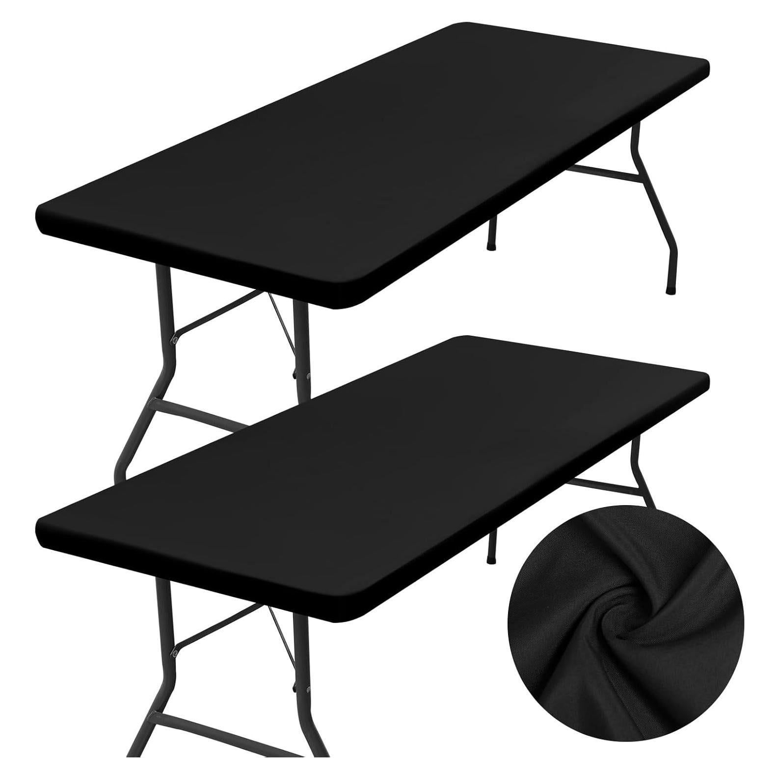 Mantel Rectangular 2 Pack Homing 76x183cm Negro Elástico