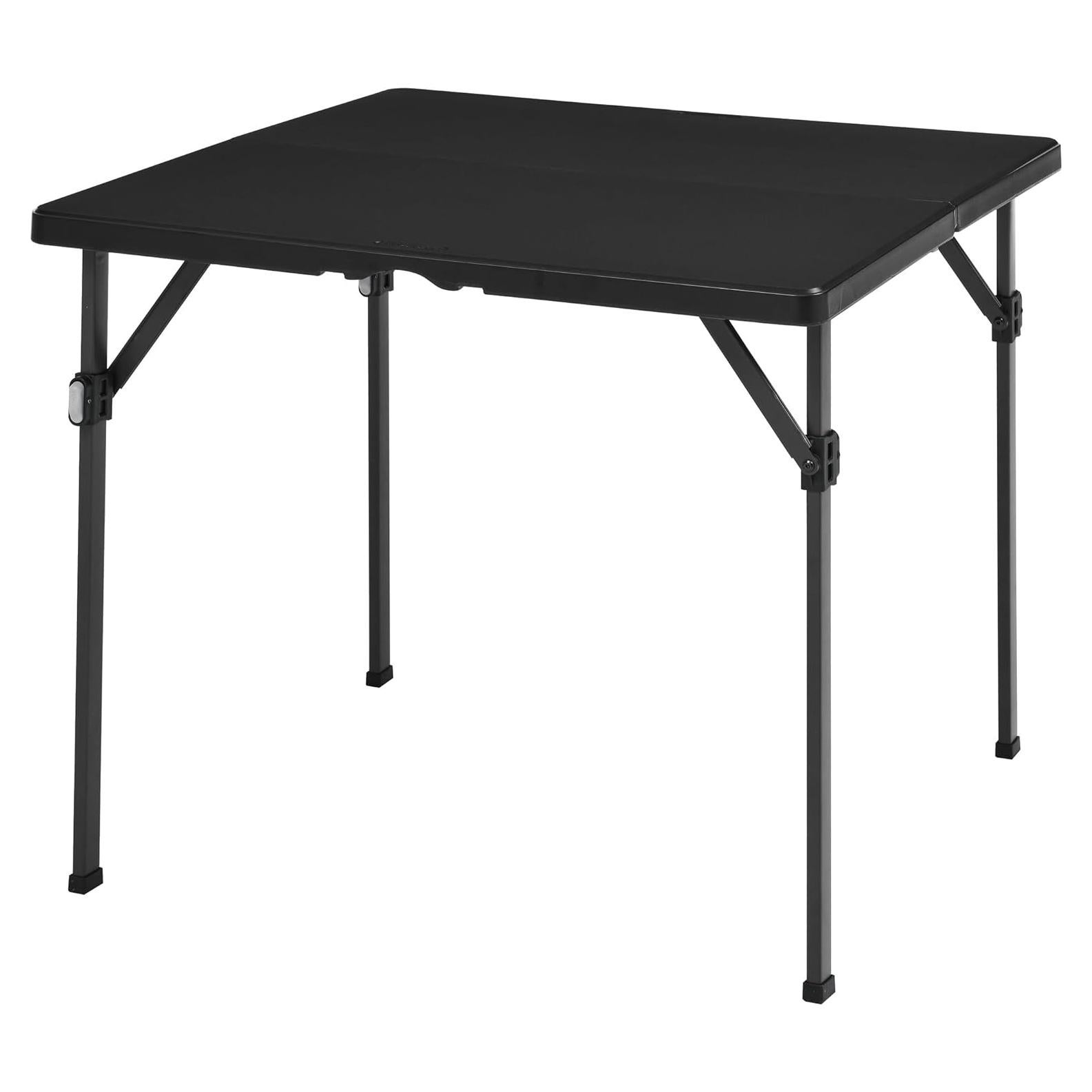 Mesa Plegable Cuadrada Amazon Basics 86.36 cm Negra
