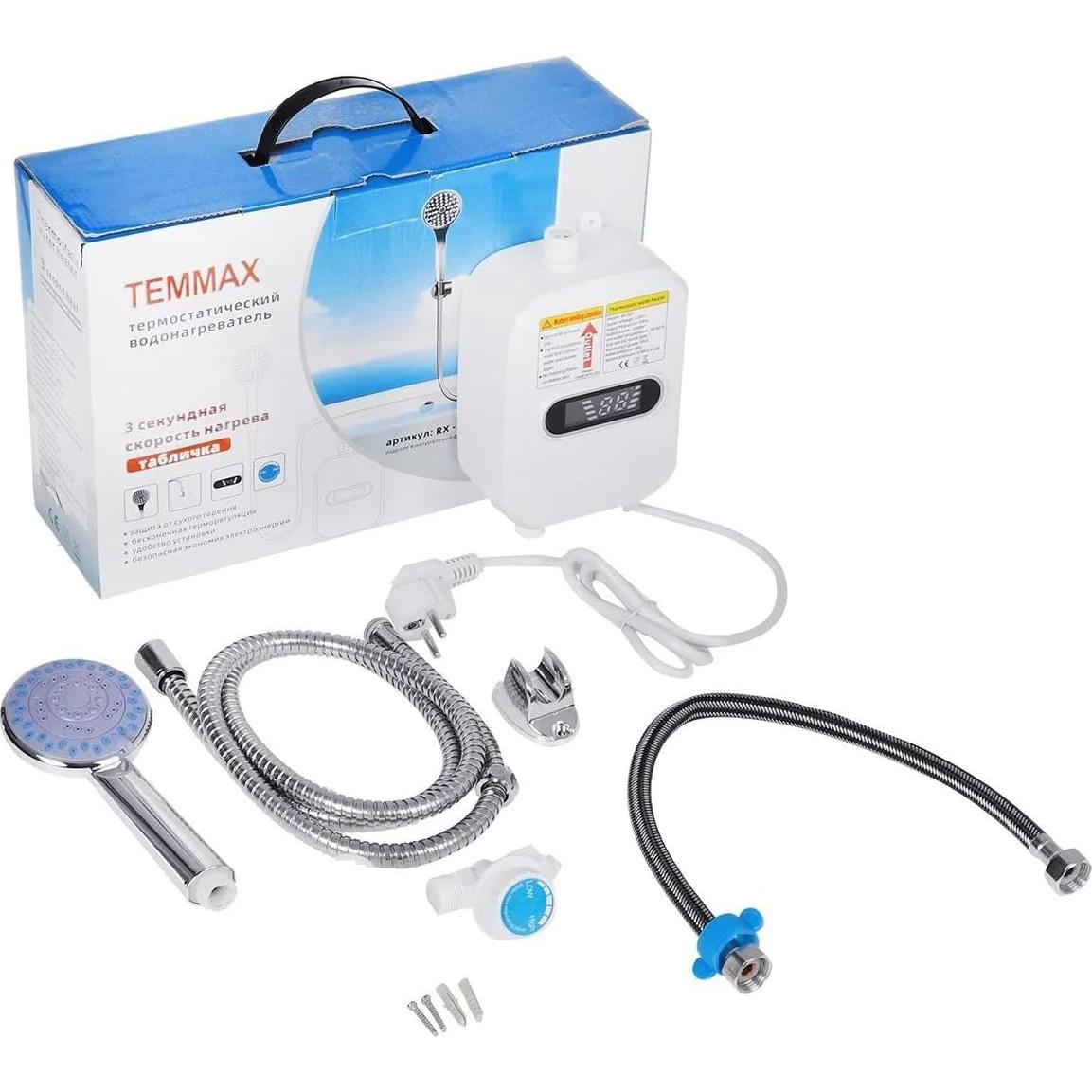 Tankless Water Heater Mini Instant Hot Water Heater Portable Outdoor Camping Water Heater for Shower Bathroom Kitchen Washing Instant Water Heater Portable Electric Heaters