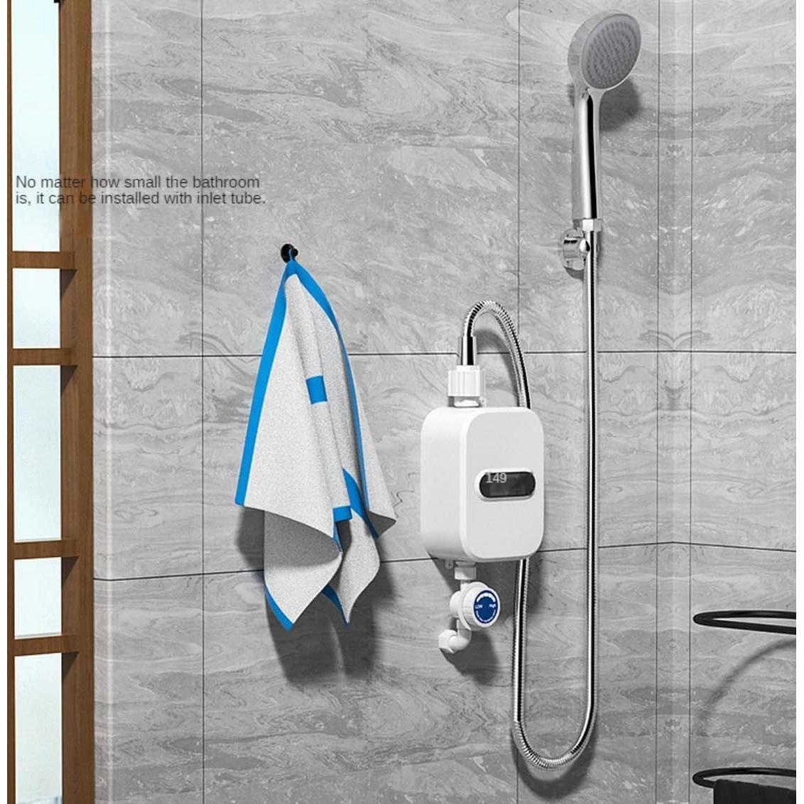 Tankless Water Heater Mini Instant Hot Water Heater Portable Outdoor Camping Water Heater for Shower Bathroom Kitchen Washing Instant Water Heater Portable Electric Heaters