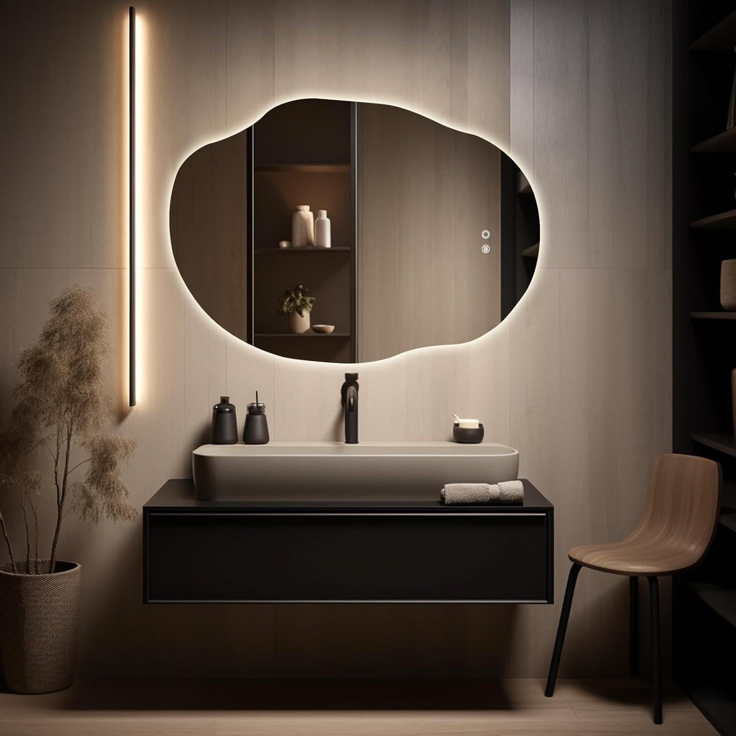Espejo de Baño LED WallBeyond 88.9x63.5cm Anti-vaho