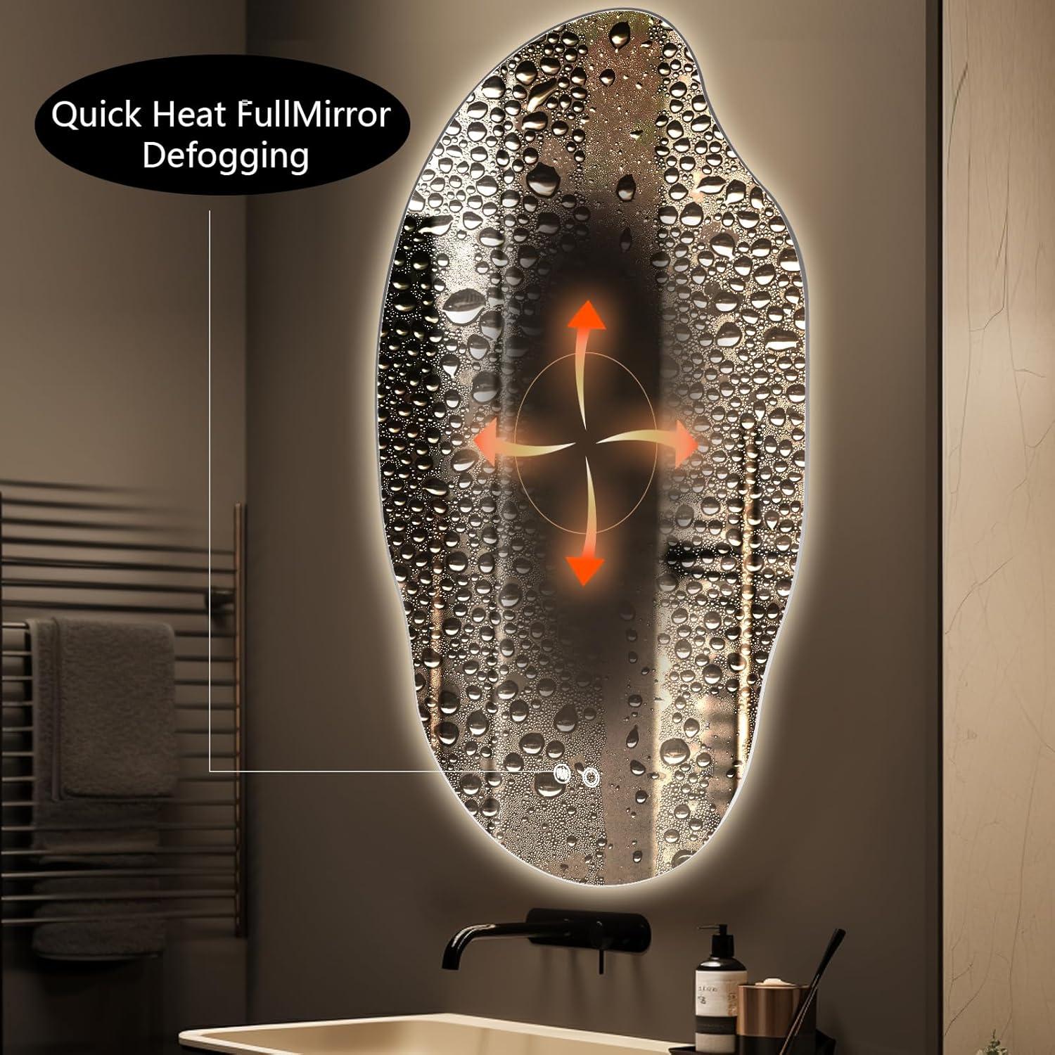 Espejo de Baño LED WallBeyond 88.9x63.5cm Anti-vaho