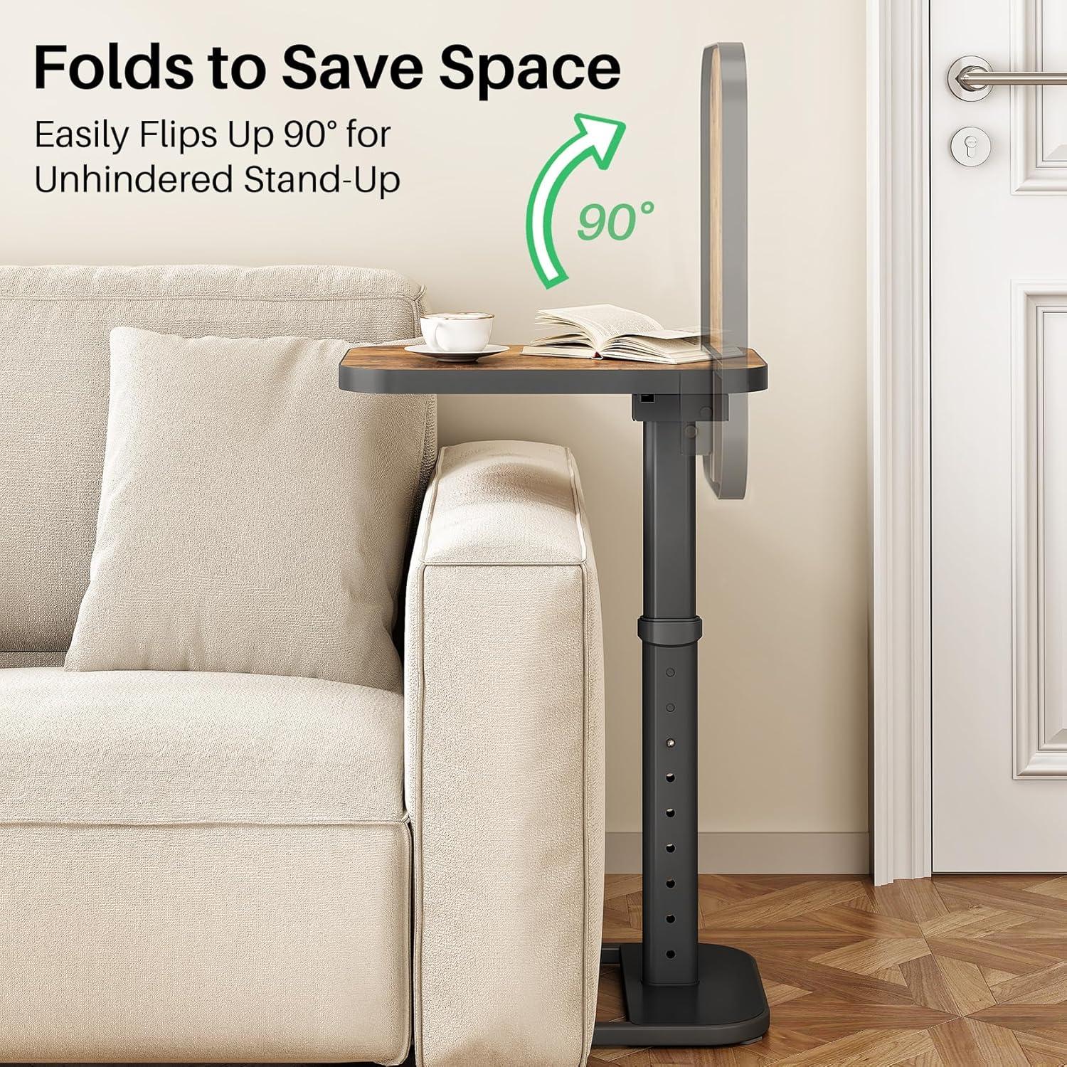 Mesa de Bandeja para TV Kitstorack Ajustable 76 cm Marrón