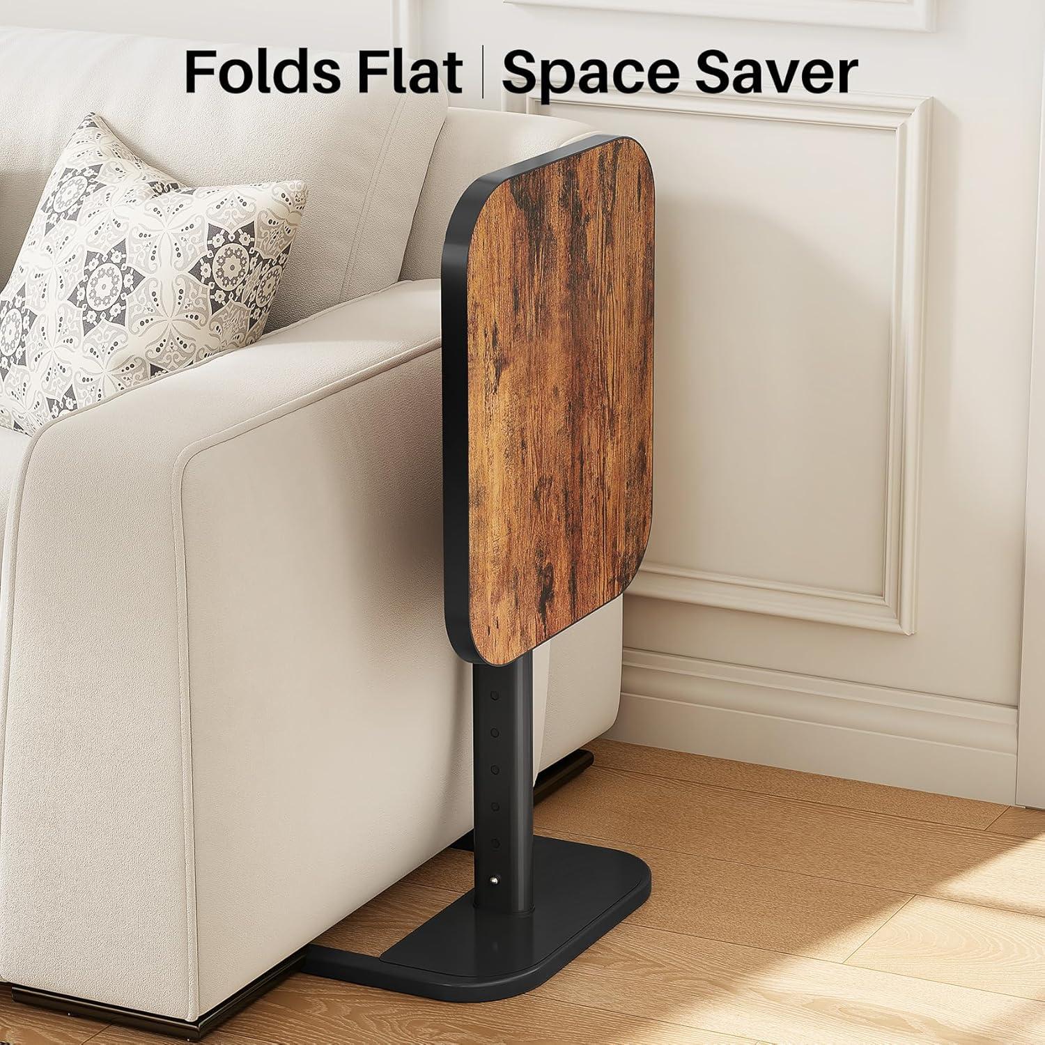 Mesa de Bandeja para TV Kitstorack Ajustable 76 cm Marrón