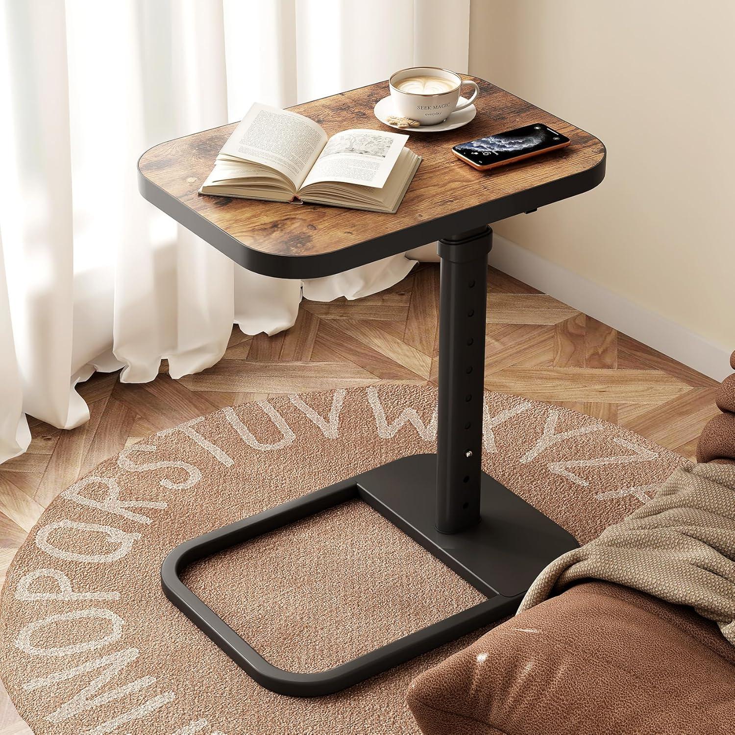 Mesa de Bandeja para TV Kitstorack Ajustable 76 cm Marrón