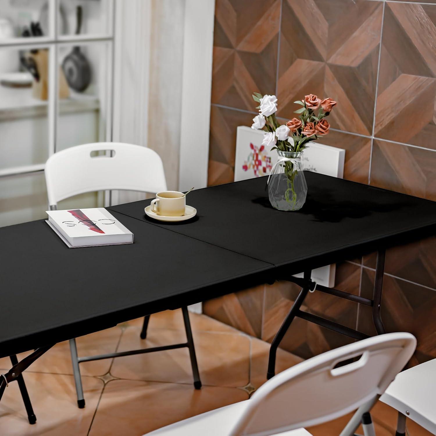 Mesa Plegable 180 cm Byliable Negra HDPE para 6-8 Personas