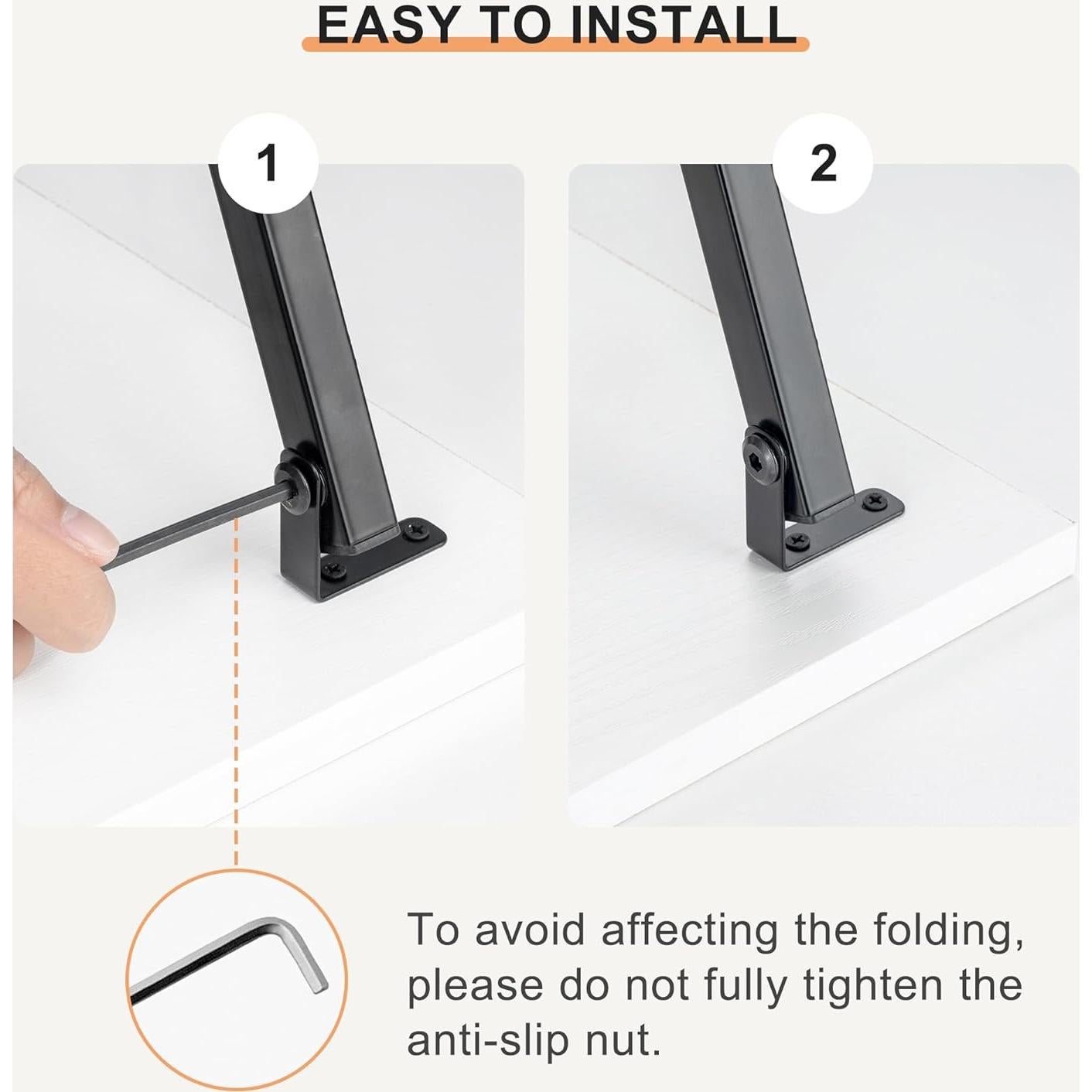 Juego de 2 mesas de bandeja Acovy RY-TV-TRAY blancas