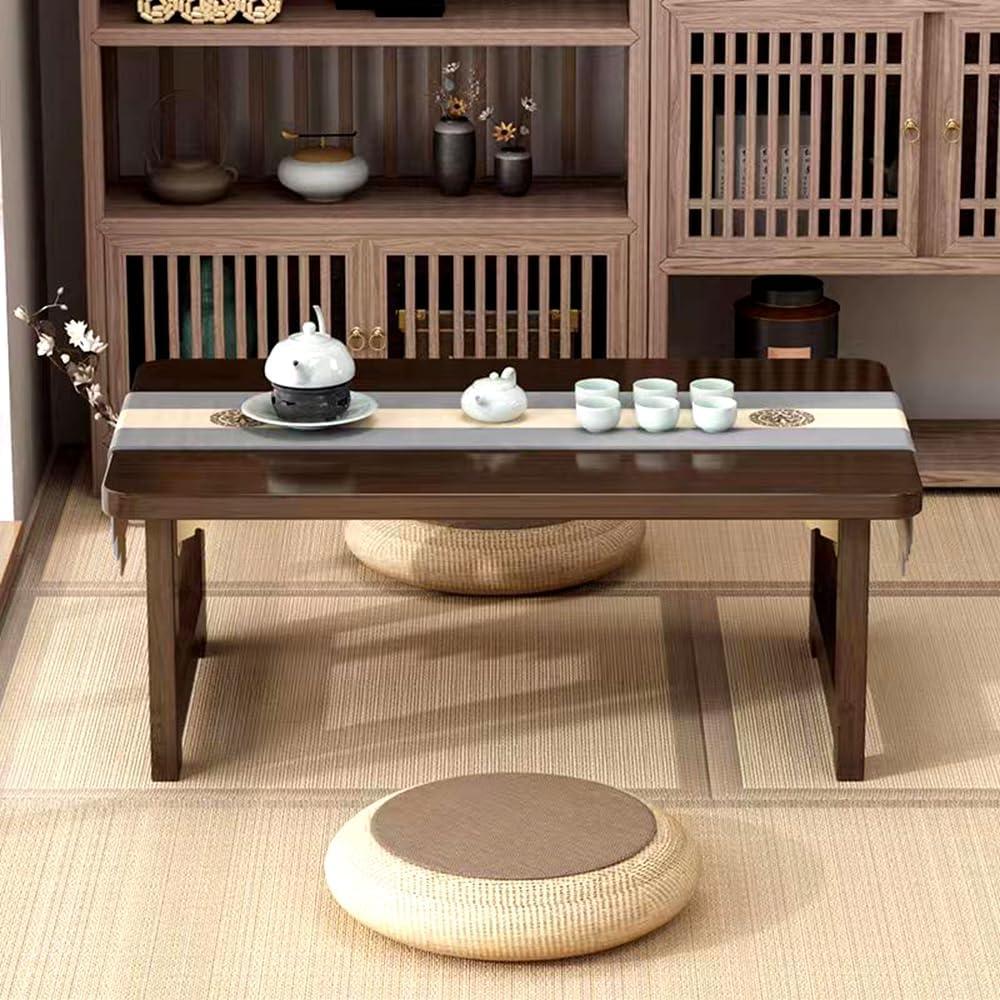 Mesa de café plegable FATOLRD 80x40 cm bambú japonesa