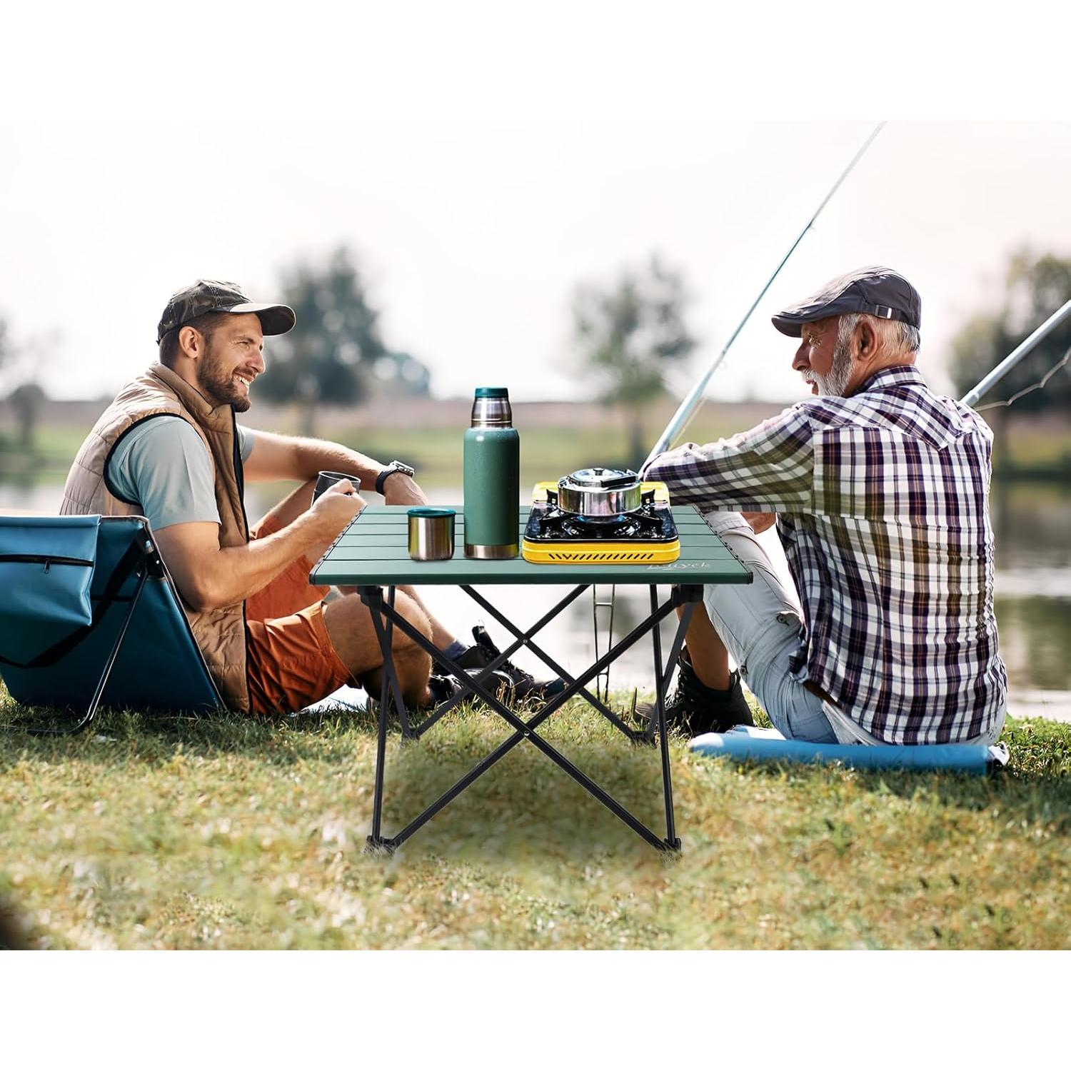 Mesa de Camping Plegable JOUYEK 33.99x32 cm Verde