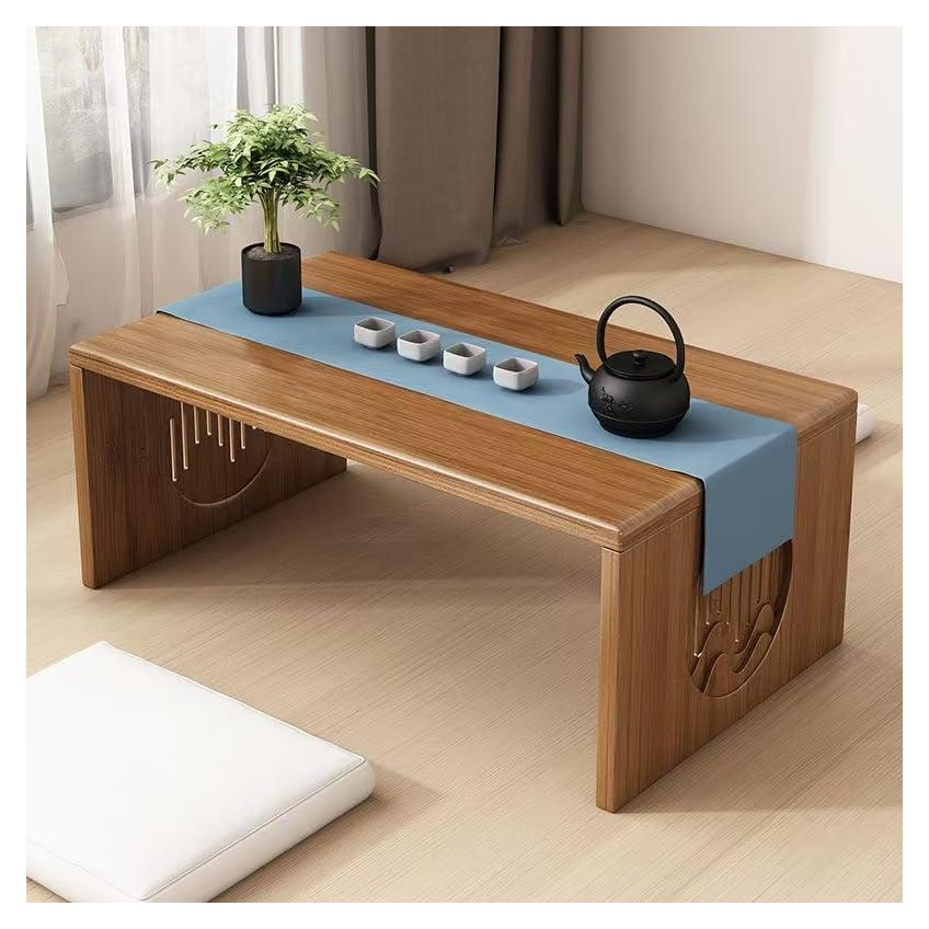 Mesa de café plegable Ekjkldo FD3 de bambú 80 cm