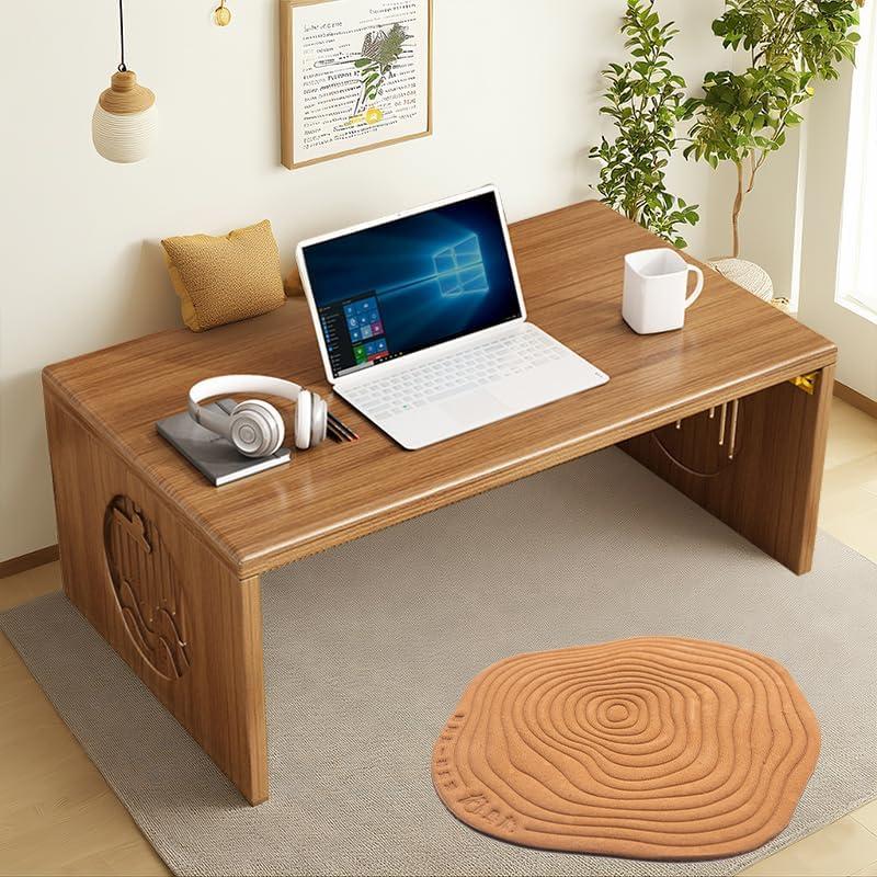 Mesa de café plegable Ekjkldo FD3 de bambú 80 cm