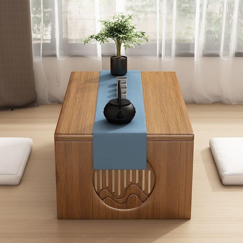 Mesa de café plegable Ekjkldo FD3 de bambú 80 cm