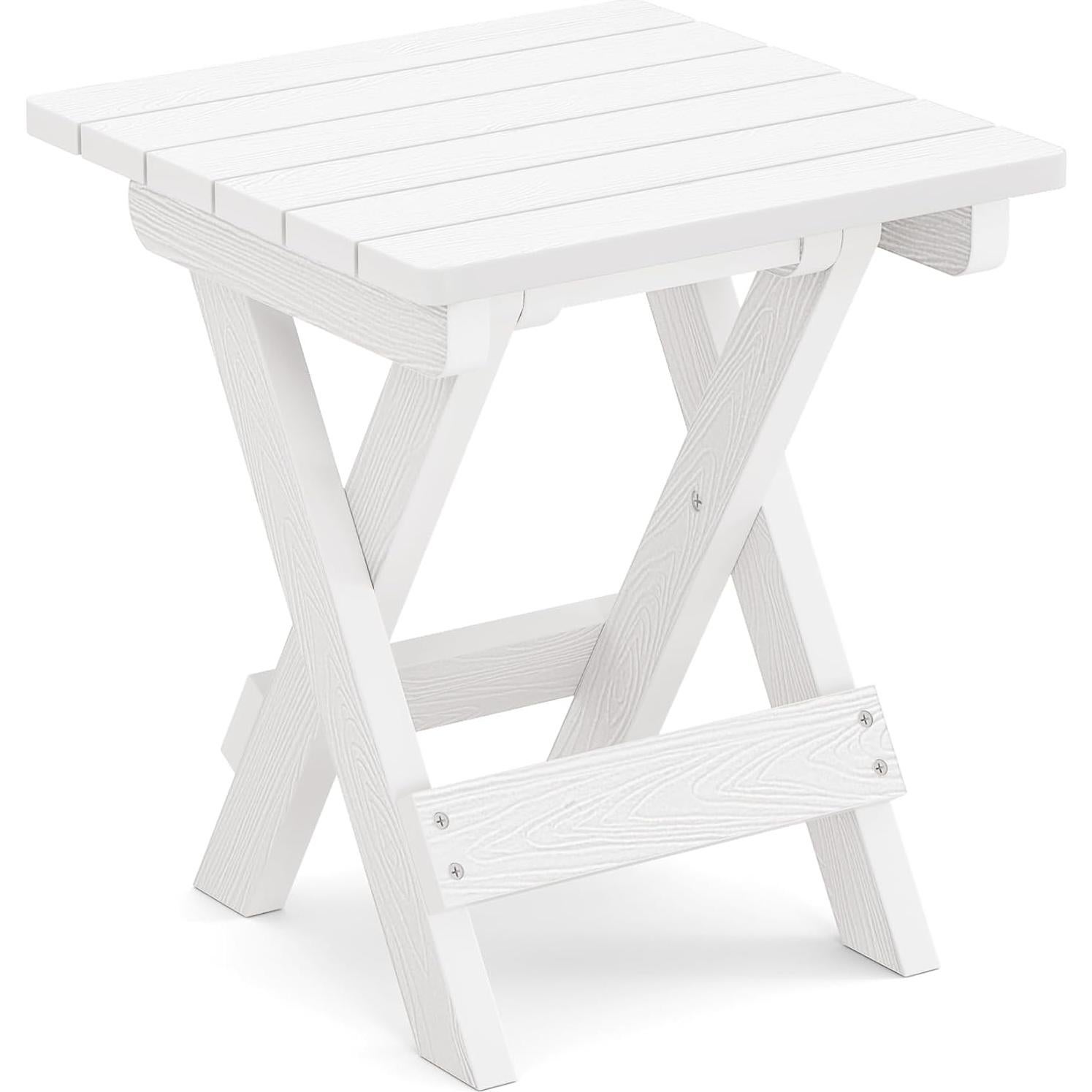 Mesa Plegable LUE BONA 35,56 cm Blanca para Exterior