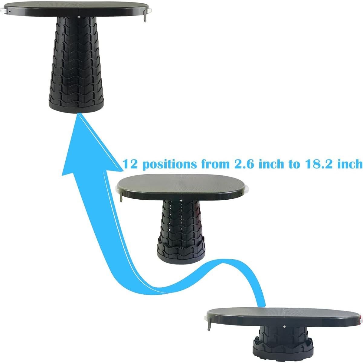 Mesa Plegable 2 en 1 Maliven MO-005 Negra para Camping