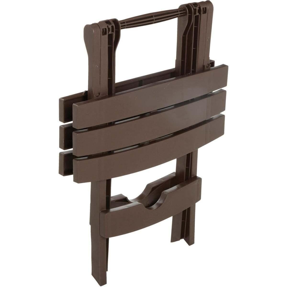 Mesa Lateral Plegable Adams 8500-09-3700 Resina Marrón