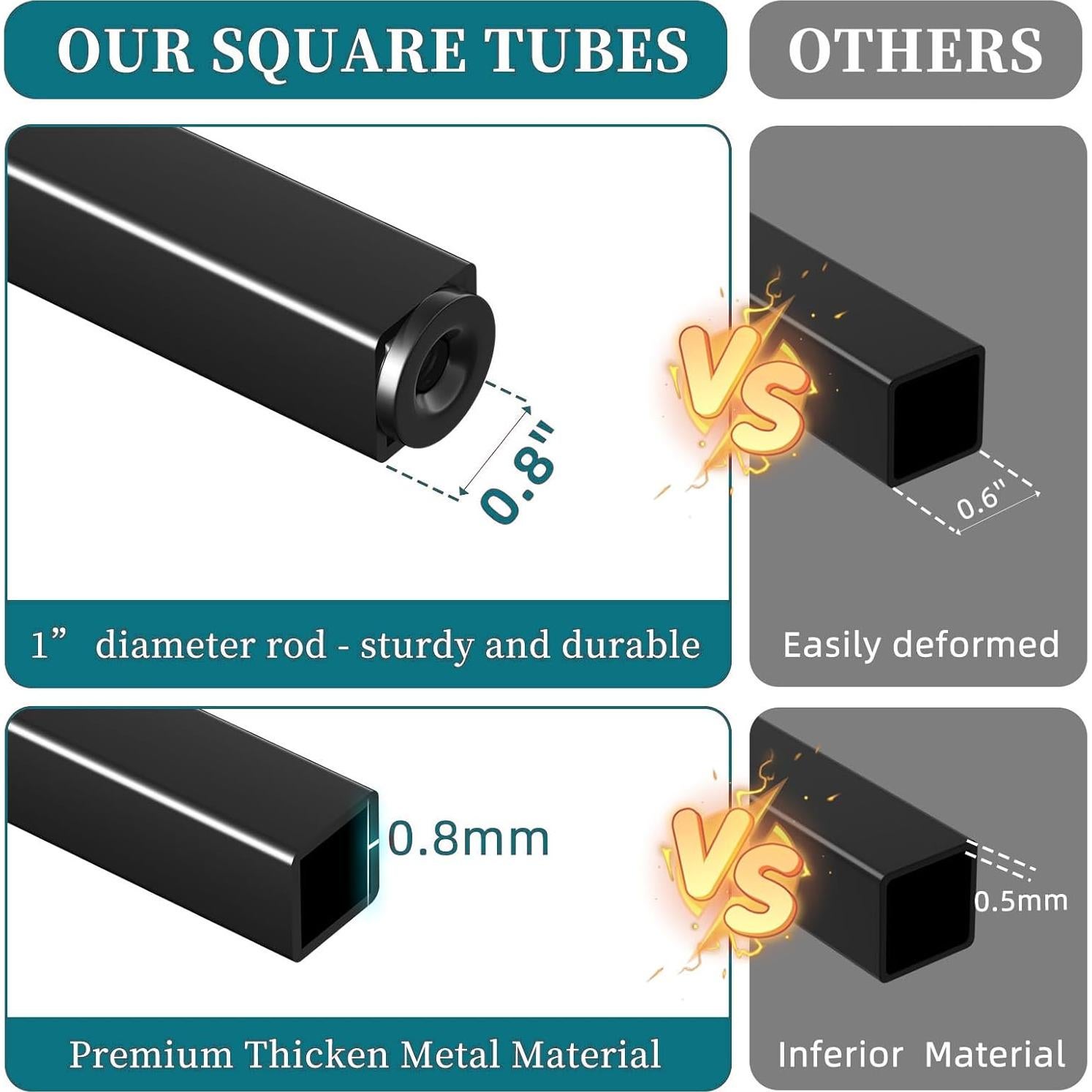 Mesa lateral plegable Simple Trending C negra con ruedas