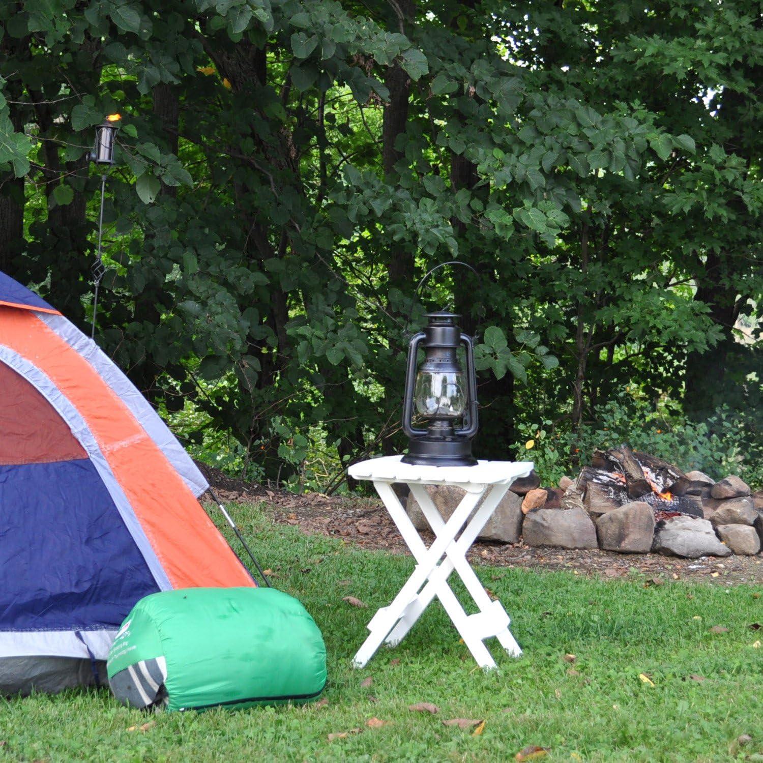 Mesa Lateral Plegable Adams Quik-Fold 2 Paquete Blanca