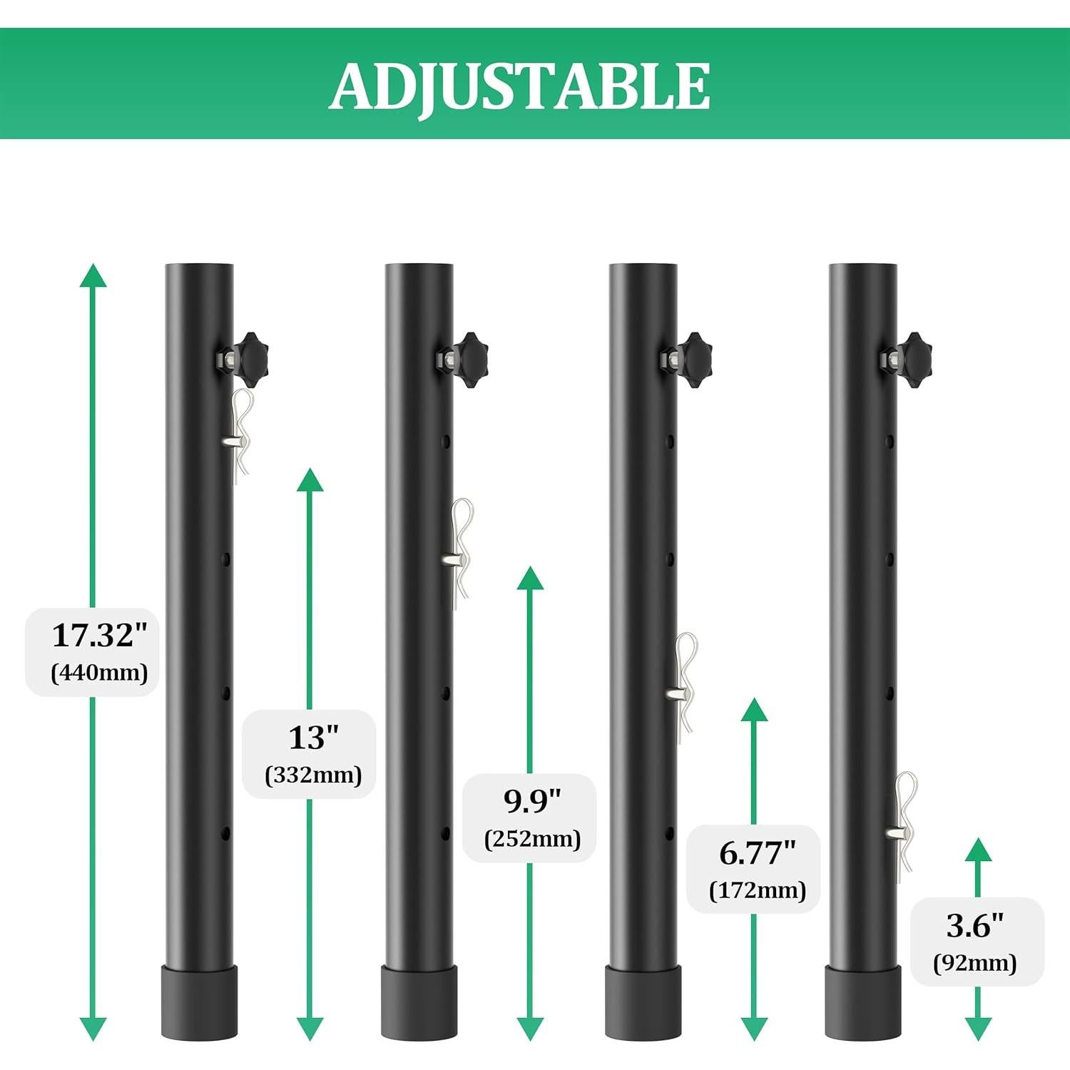 Elevadores de mesa plegable Herbert-fty 4 niveles 44 cm