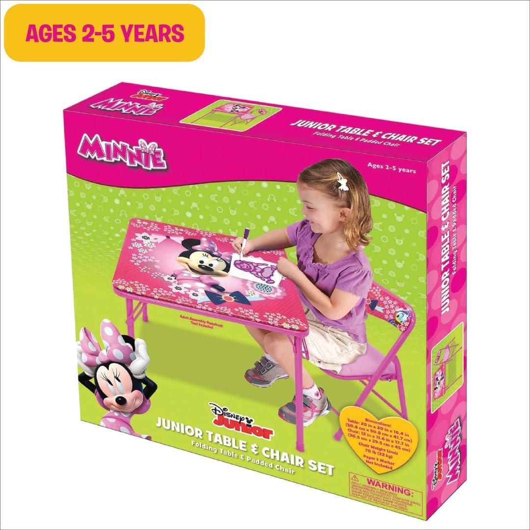 Conjunto Mesa y Silla Minnie Mouse para Niños 2-5 Años