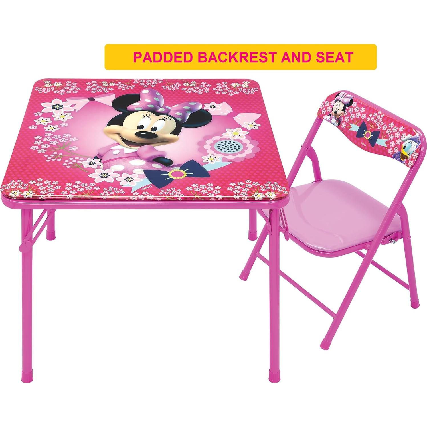 Conjunto Mesa y Silla Minnie Mouse para Niños 2-5 Años