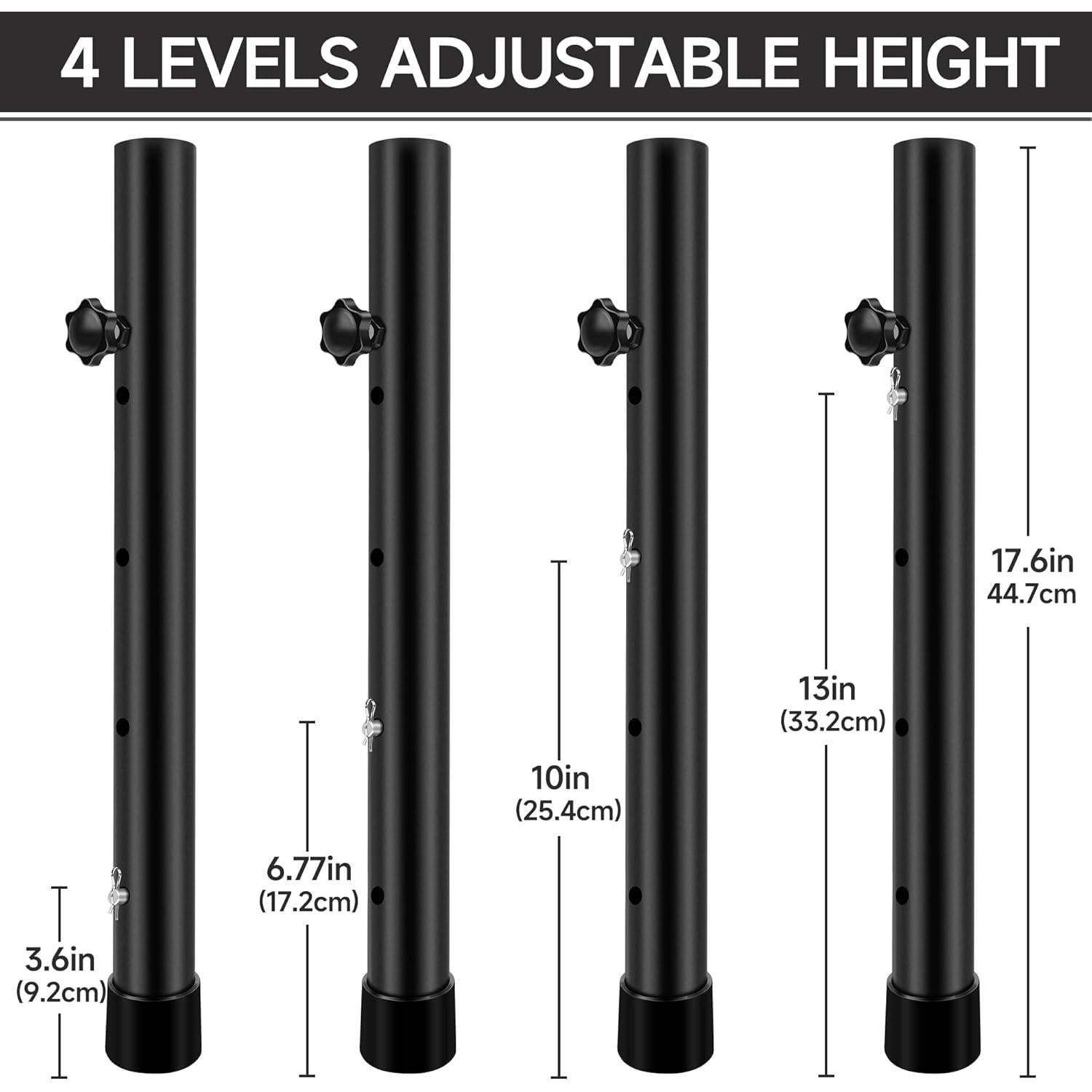 Elevadores de Mesa Plegables Laowu 8 PCS Altura Ajustable