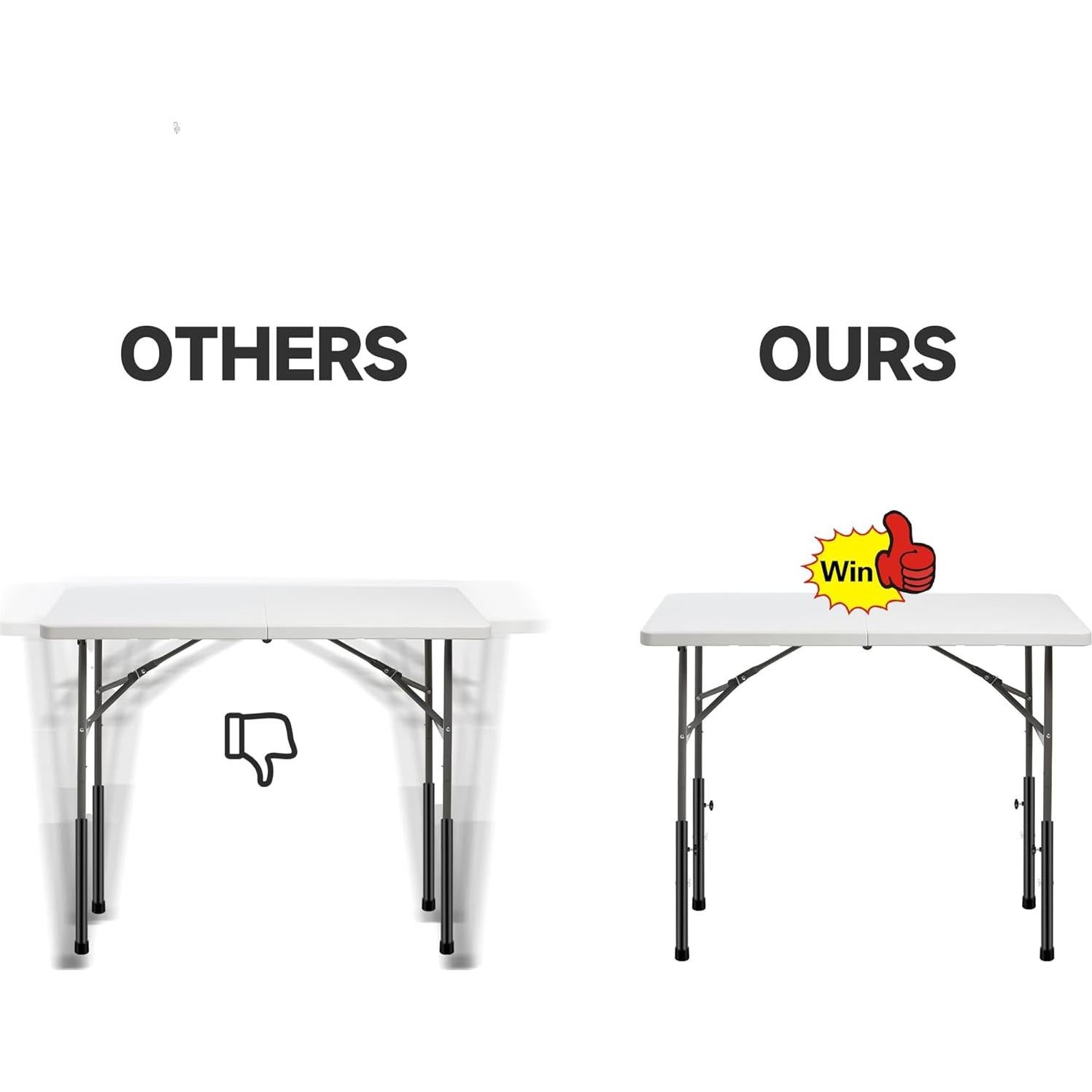 Elevadores de Mesa Plegables Laowu 8 PCS Altura Ajustable