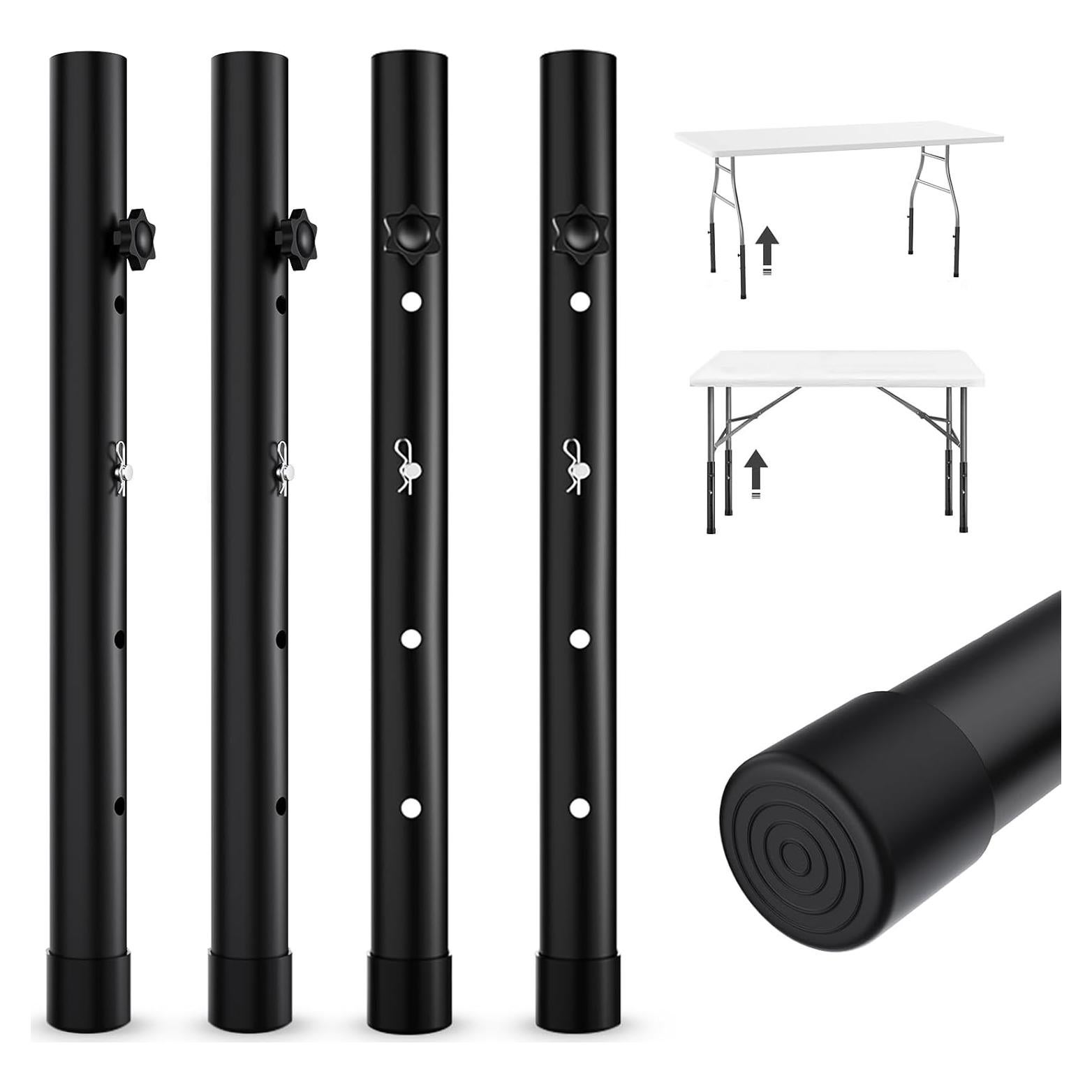 Extensiones de patas de mesa YUEYIN ajustables 4 niveles