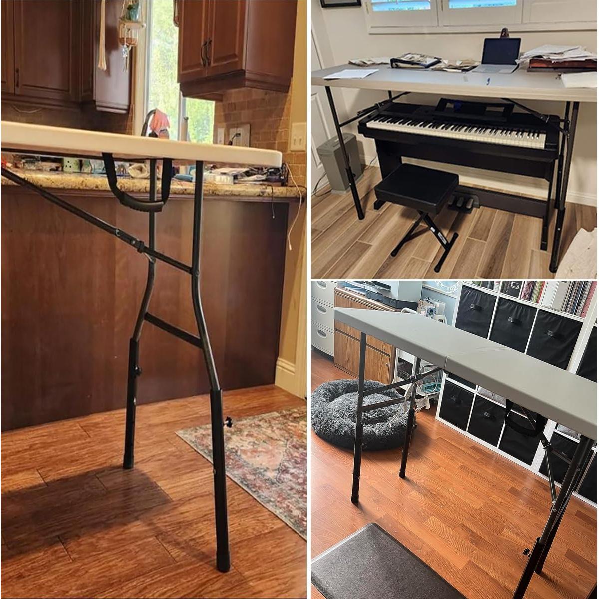 Extensiones de patas de mesa YUEYIN ajustables 4 niveles