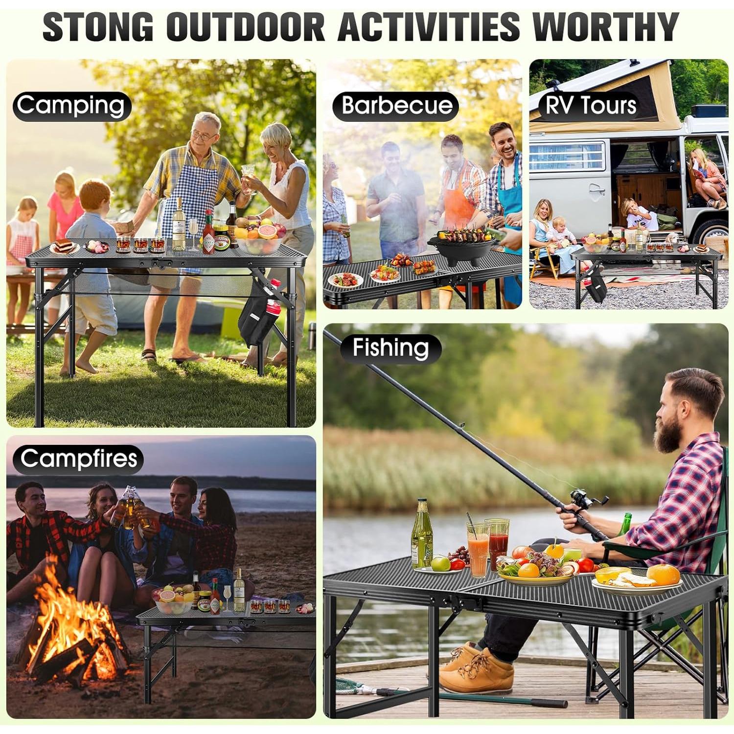 Mesa de Parrilla Plegable Ciavca 2,20 kg Ajustable