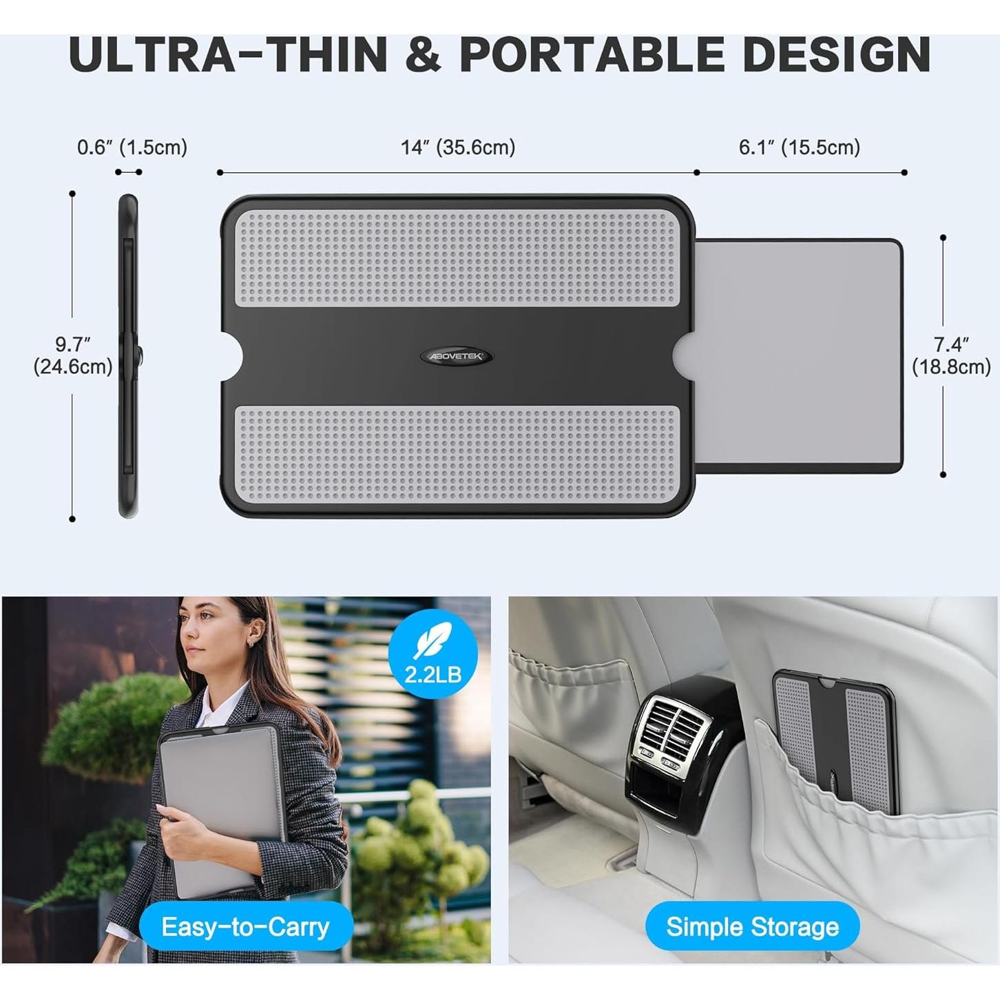 Escritorio Portátil AboveTEK LD-165G con Bandeja para Mouse
