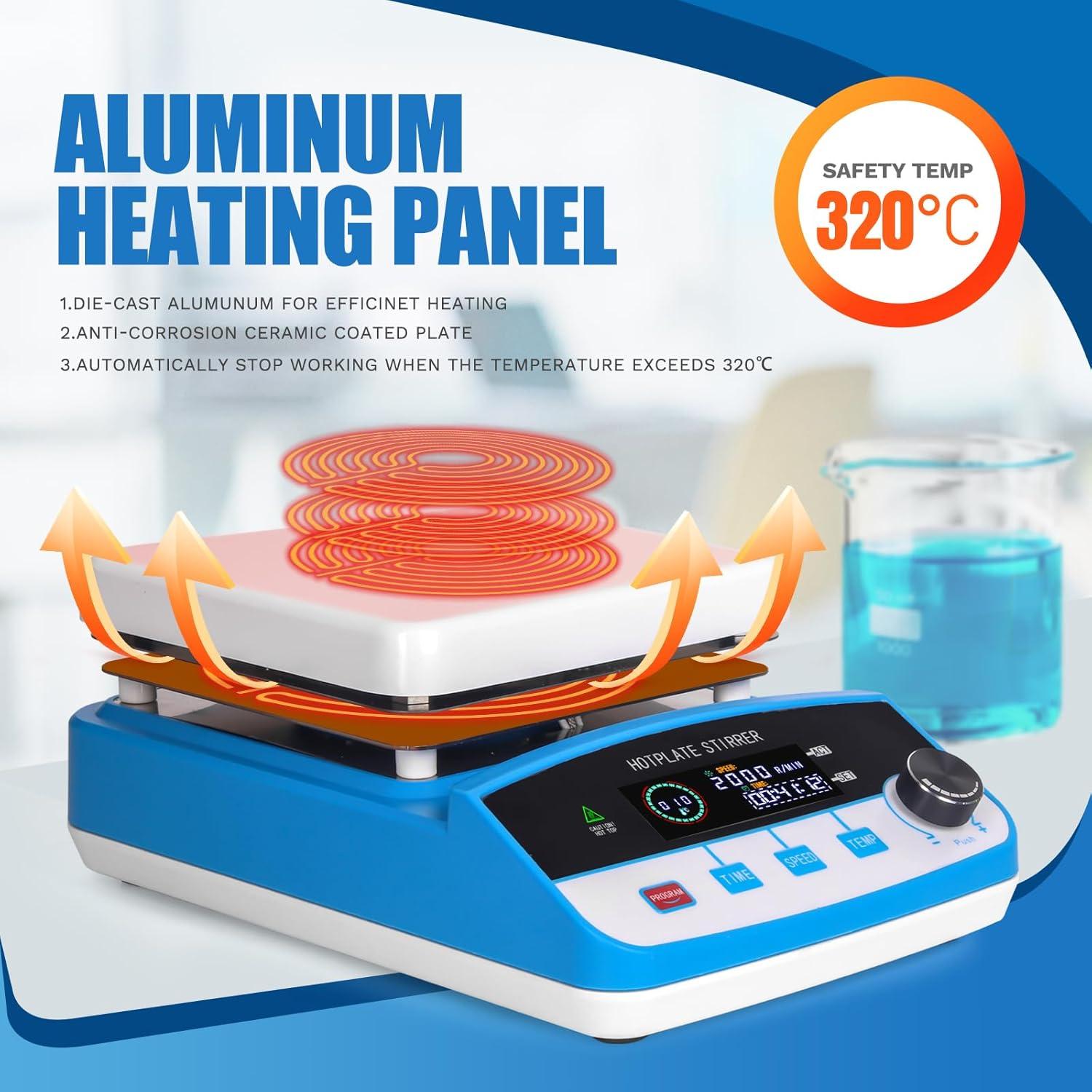 Placa Calentadora Magnética Cekegon CK-6L 6L LCD 520°C