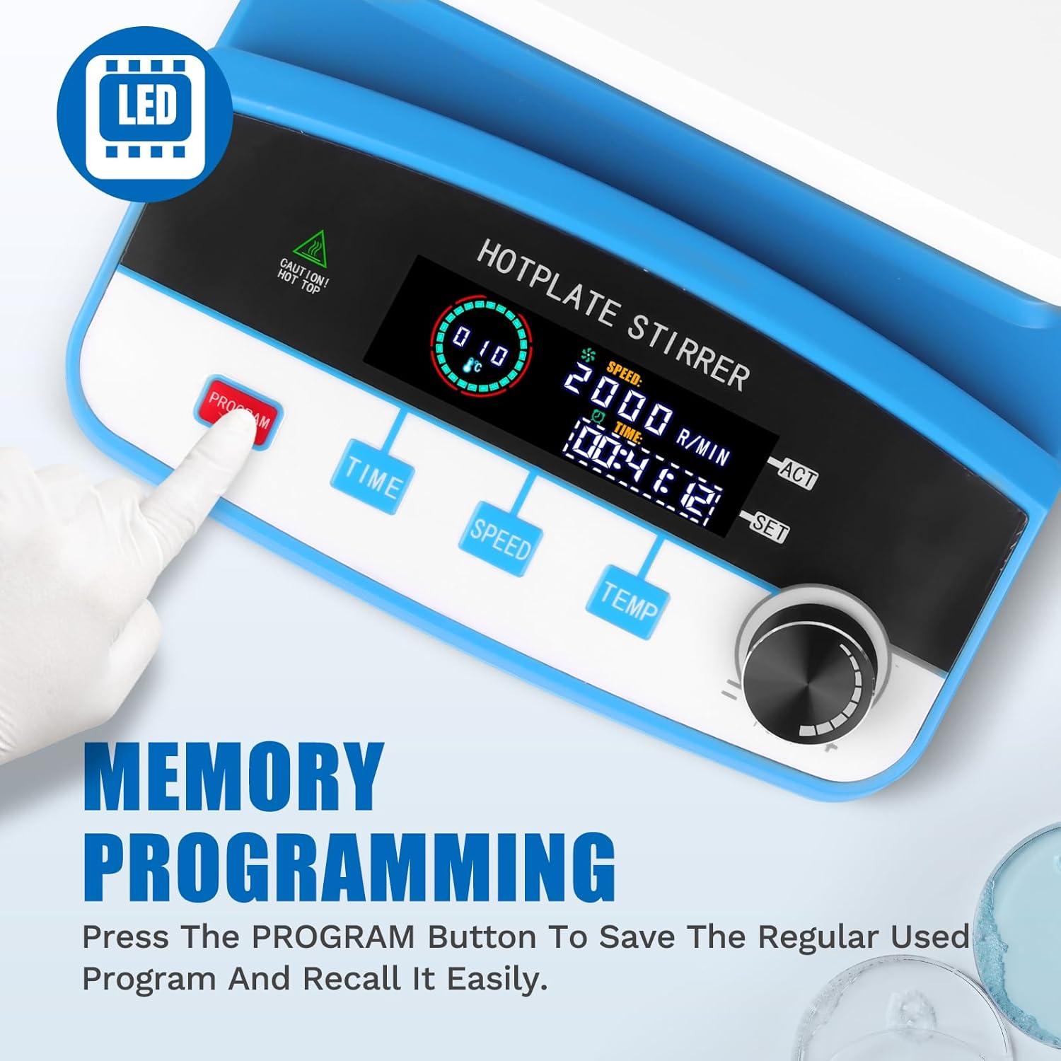 Placa Calentadora Magnética Cekegon CK-6L 6L LCD 520°C