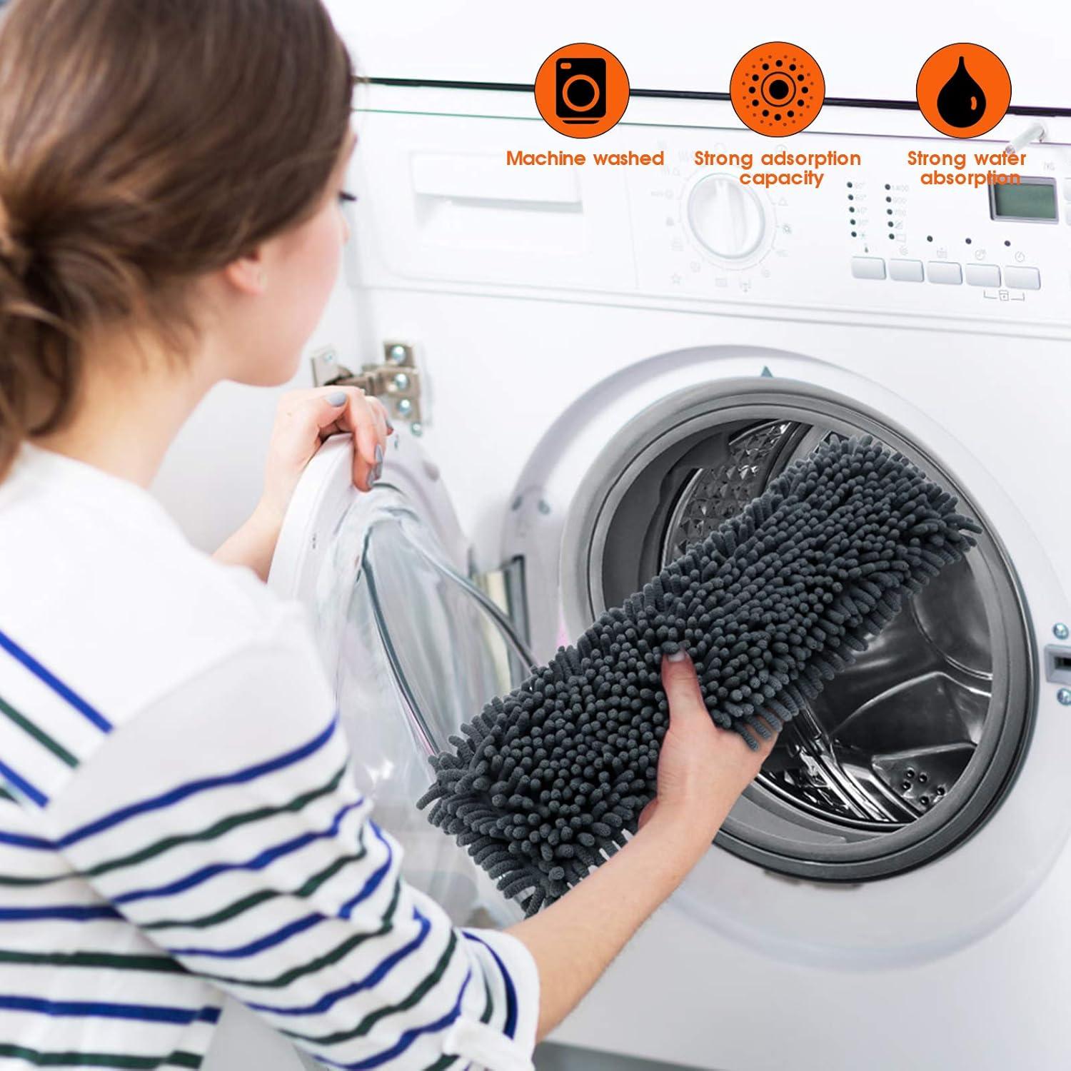 Mop de Microfibra MASTERTOP con Mango Ajustable y Almohadillas Lavables