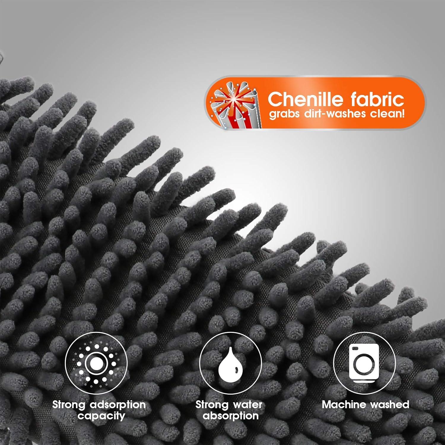 Mop de Microfibra MASTERTOP con Mango Ajustable y Almohadillas Lavables