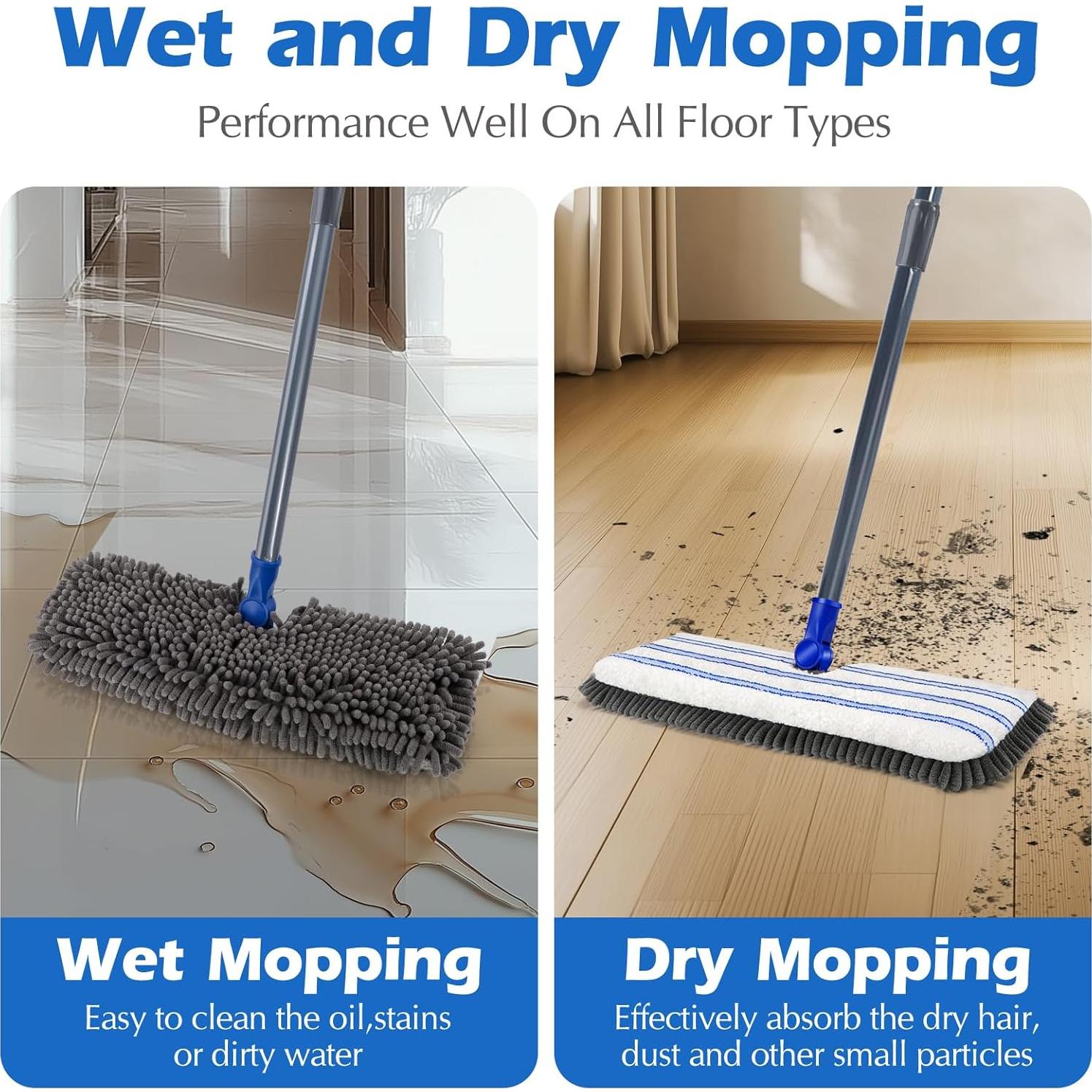 Mopa de Microfibra Masthome con Mango de Acero Inoxidable
