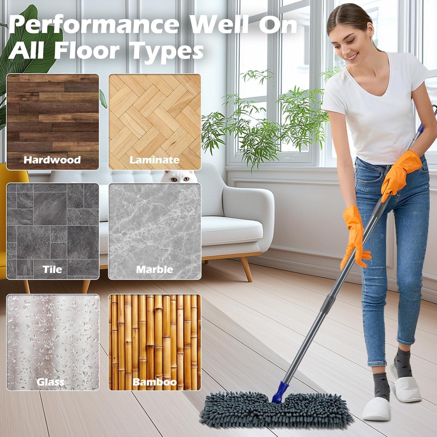 Mopa de Microfibra Masthome con Mango de Acero Inoxidable