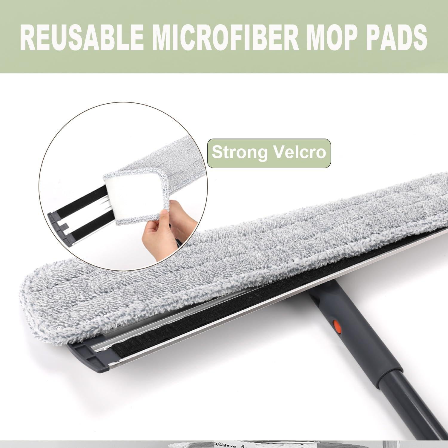 Mopa de Microfibra 45cm YOUSHANGJIA con 4 Almohadillas