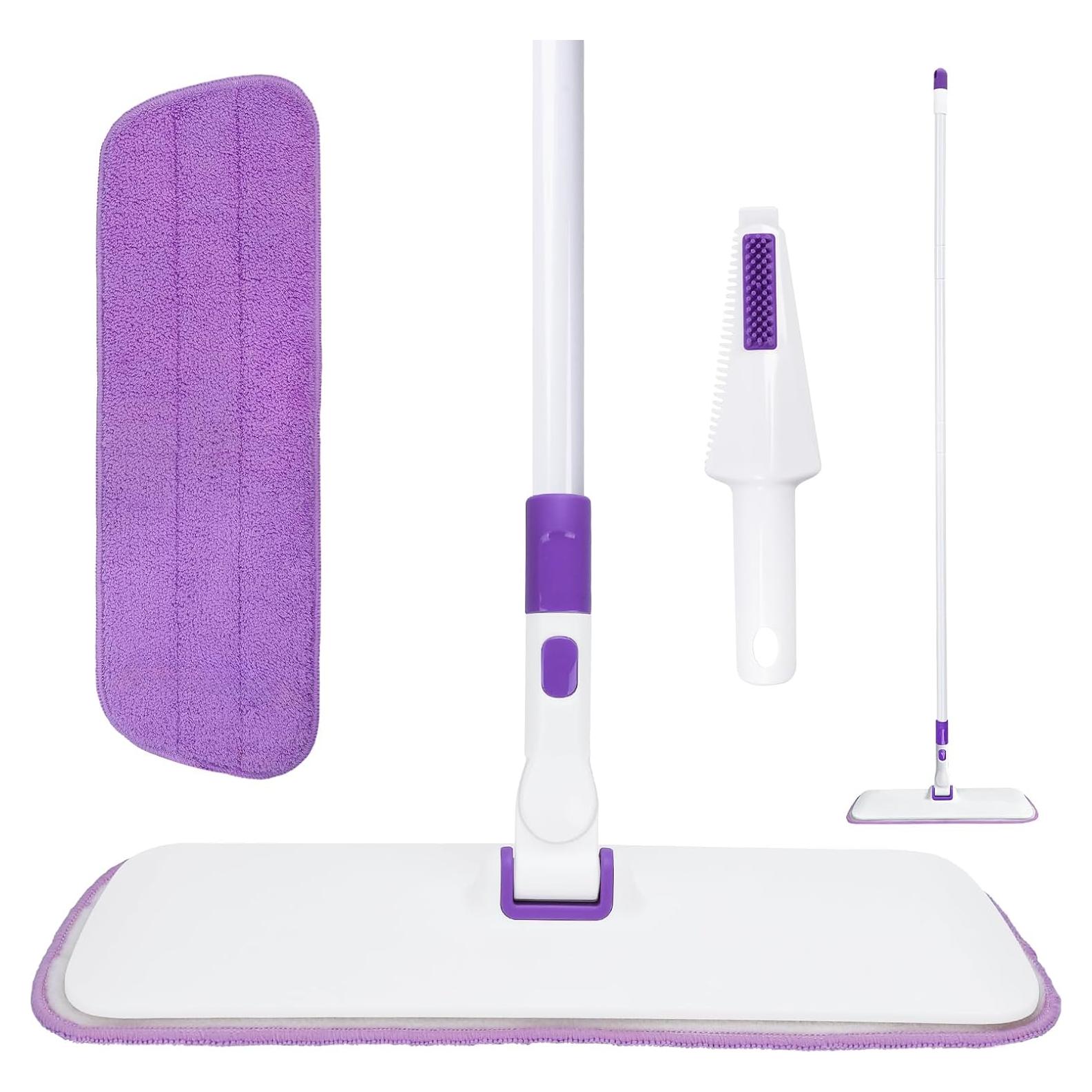 Mopa de Polvo MAVRIZ Microfibra Lavable 40 cm Mango Largo