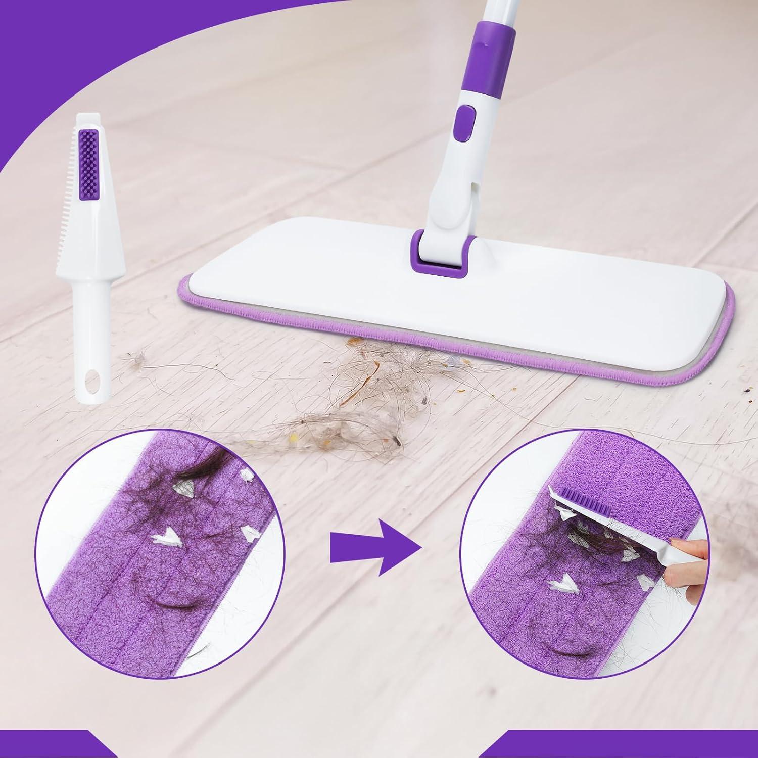 Mopa de Polvo MAVRIZ Microfibra Lavable 40 cm Mango Largo