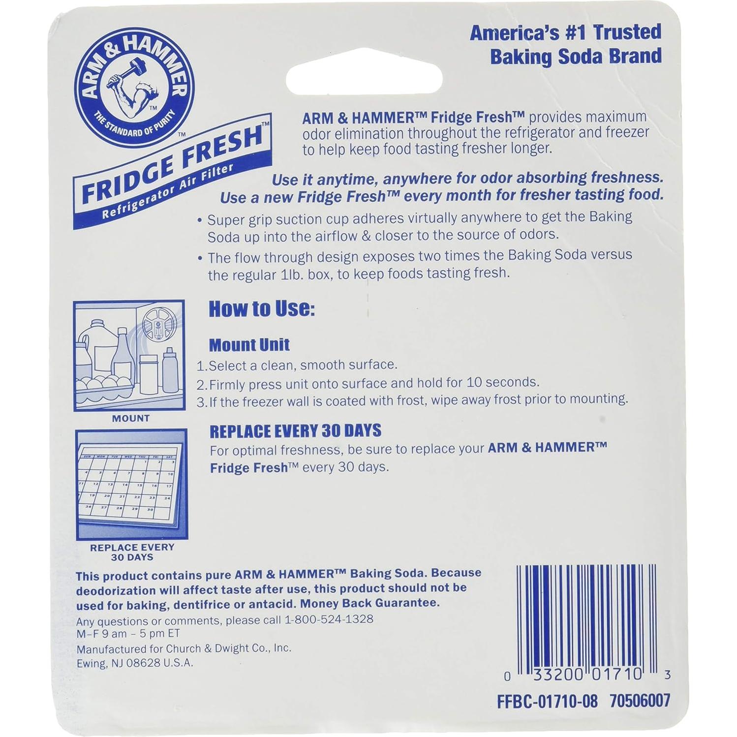 Desodorante de Nevera Arm & Hammer 0.45 kg - Paquete de 2