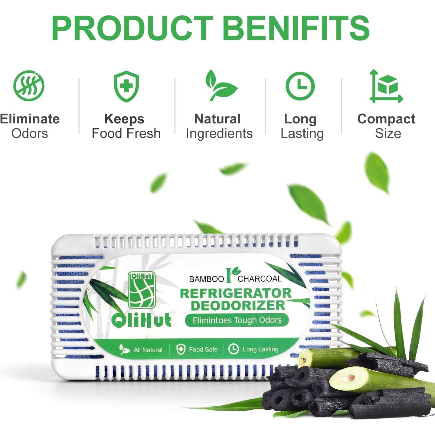 Desodorante de Nevera QliHut Carbón Activado Paquete 5 Unidades