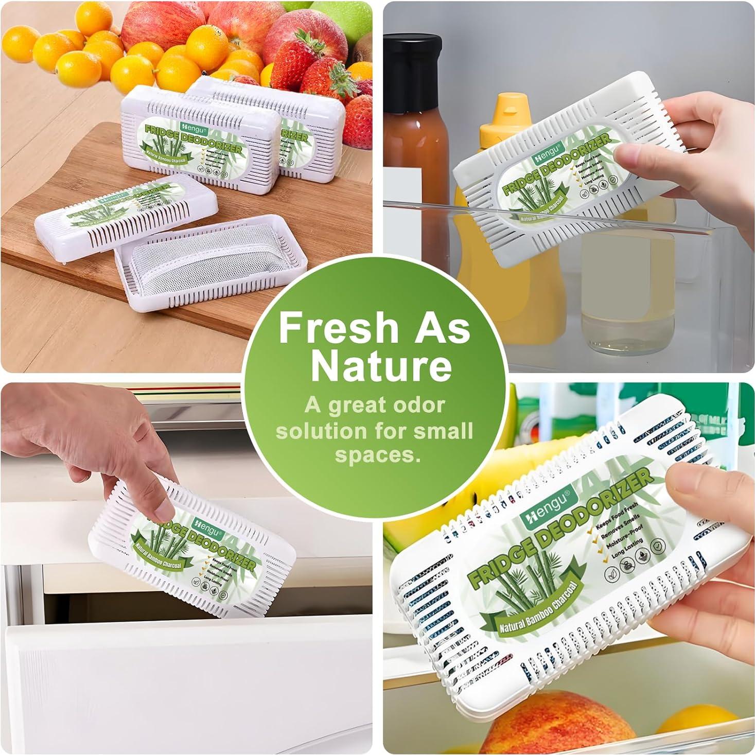 Desodorante de Nevera Hengu 6 Unidades Carbón Activado Efectivo