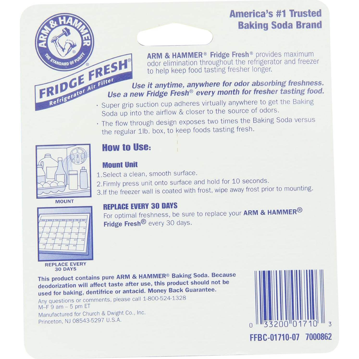 Filtro de aire Arm & Hammer Fridge Fresh 4 unidades 121.9g