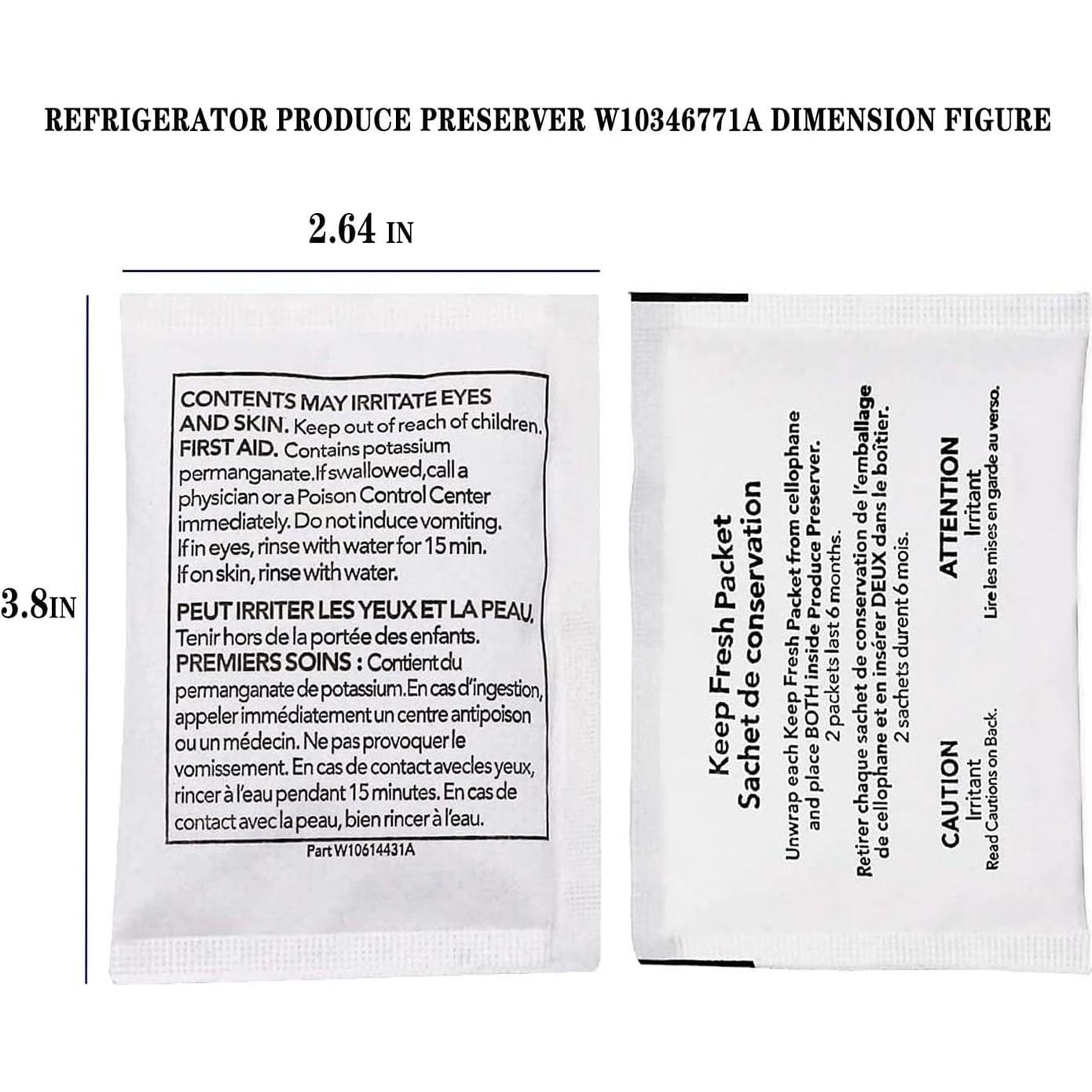 Conservador de Productos para Refrigerador prime&swift W10346771A - 5 Unidades