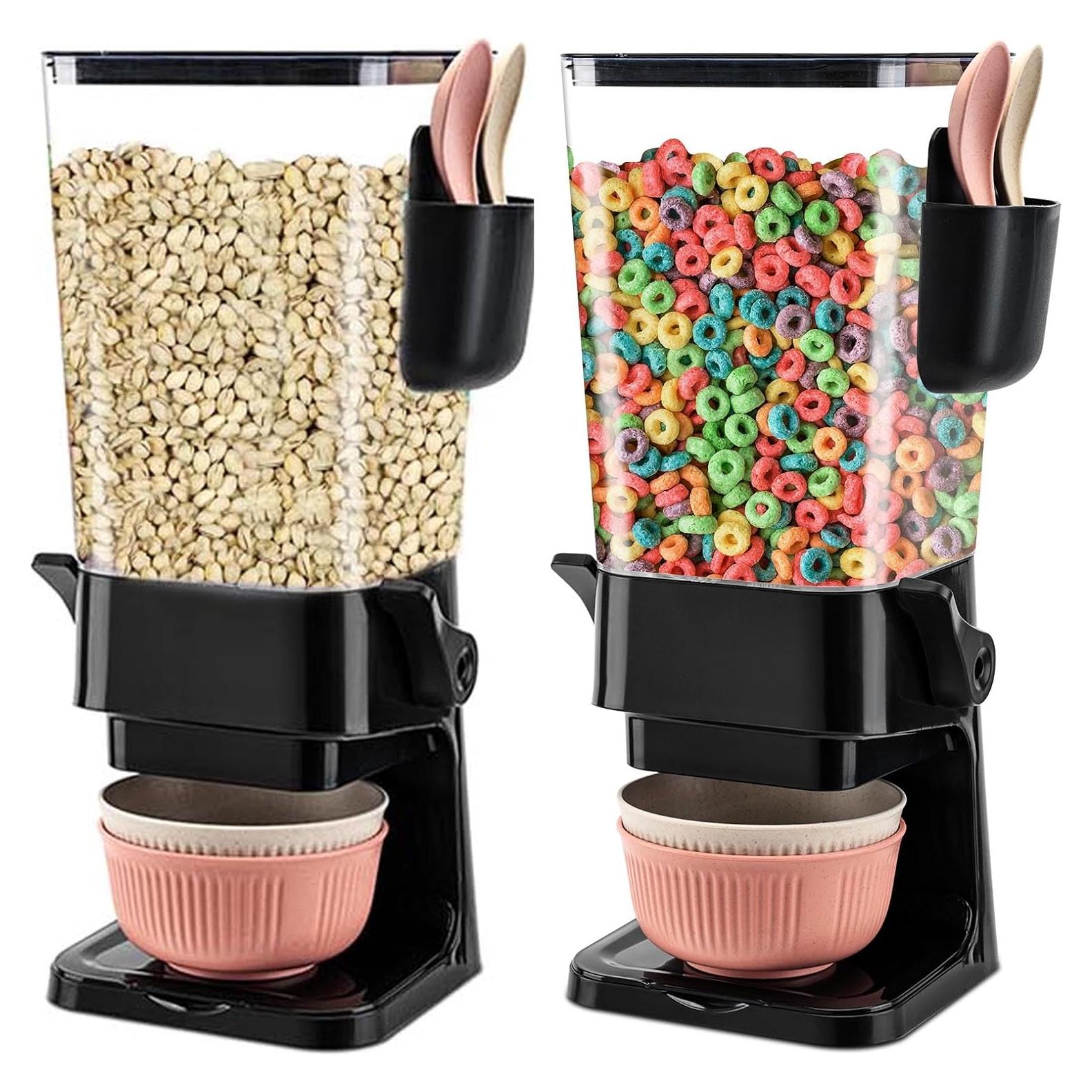 Dispensador de Cereal OSACOE Negro 2 Paquete 5.5L