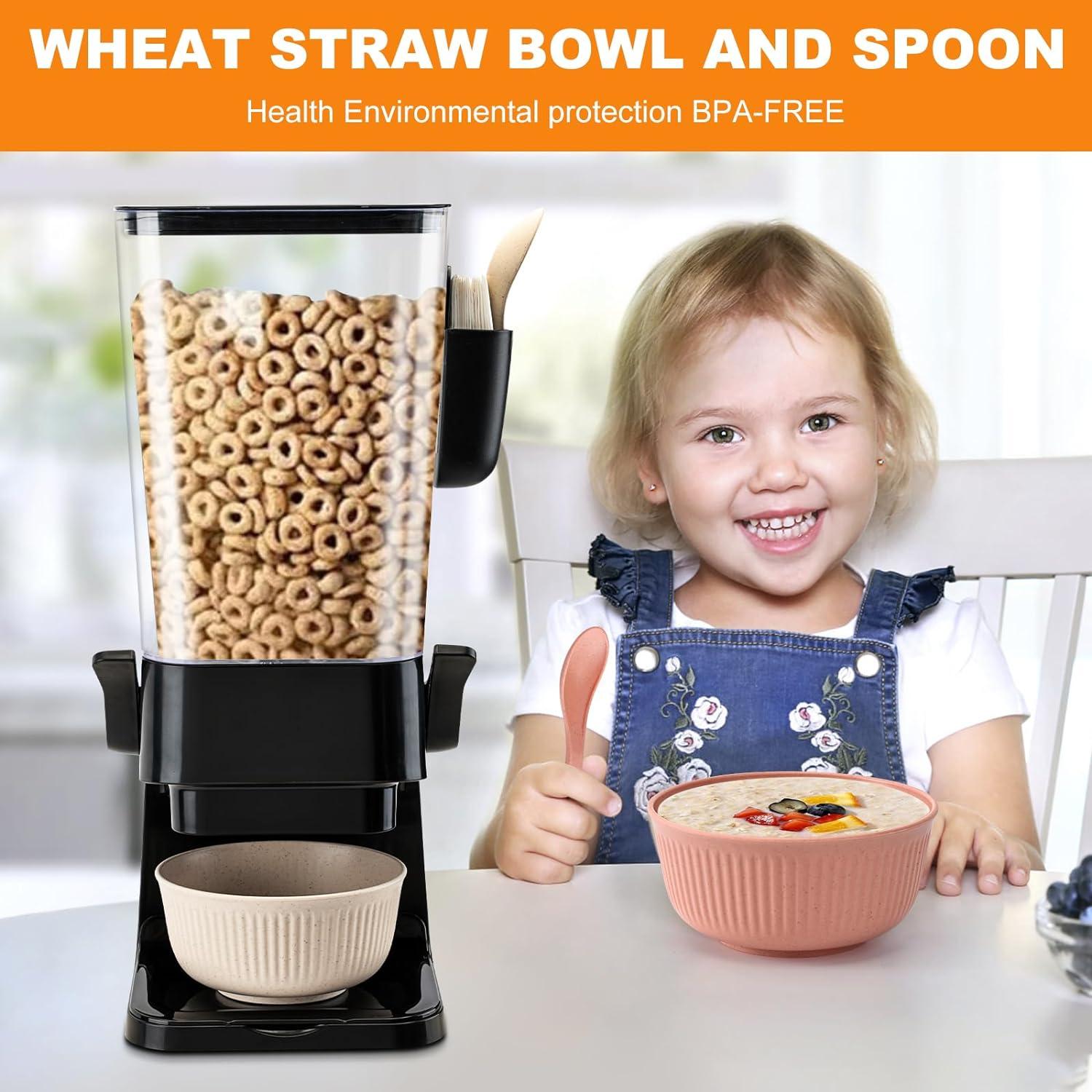 Dispensador de Cereal OSACOE Negro 2 Paquete 5.5L