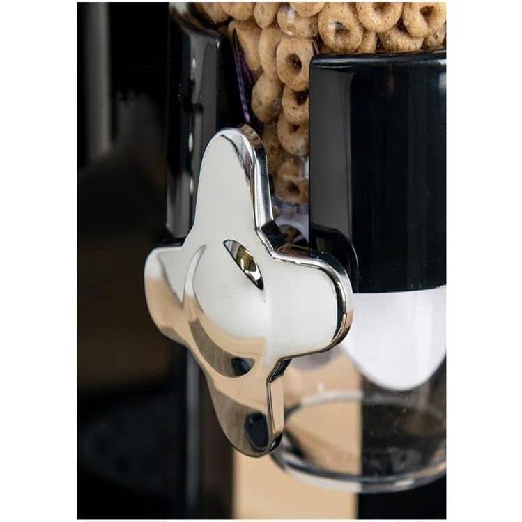 Dispensador de Alimentos Secos ELD 2L Acrílico Negro