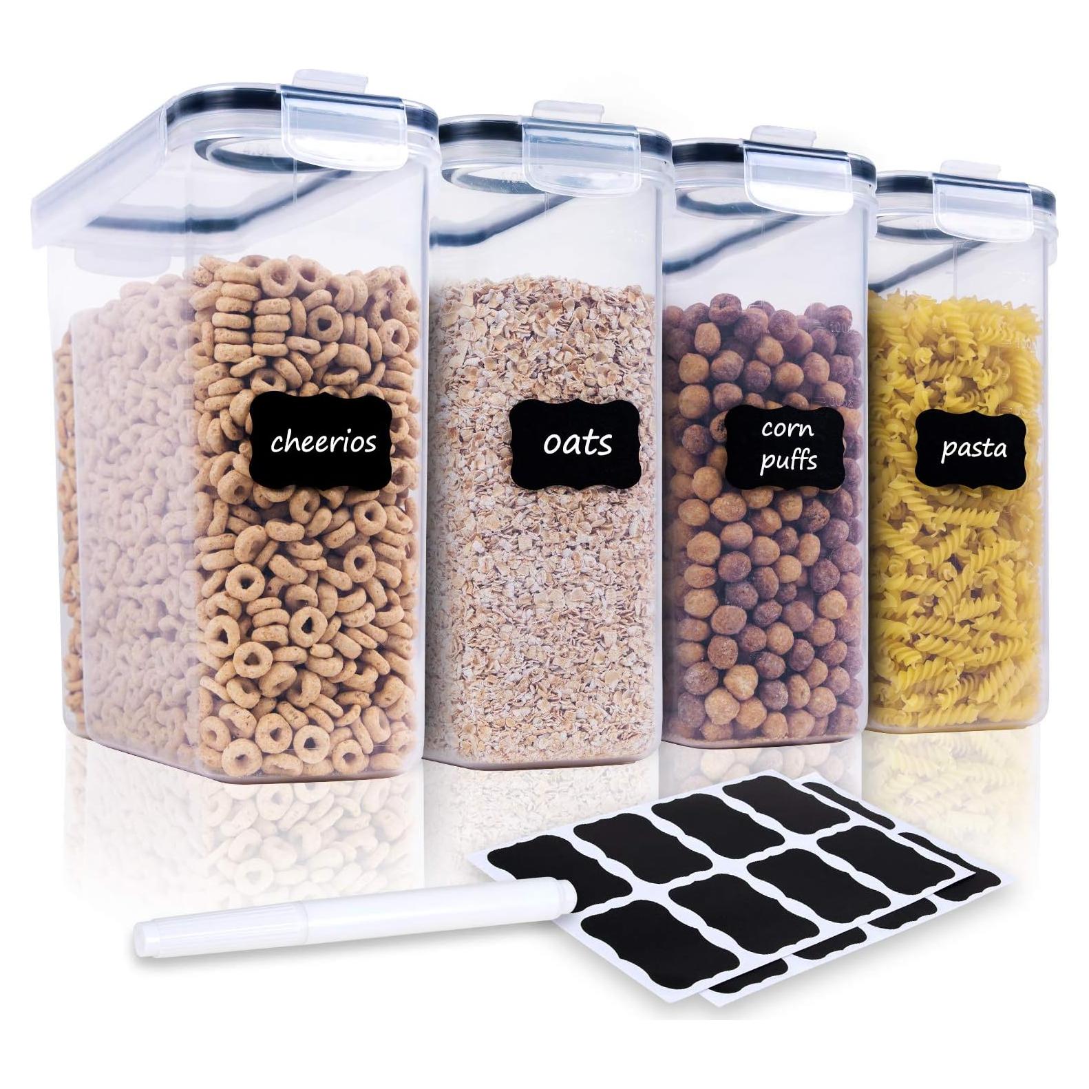 Juego de Contenedores FOOYOO para Cereal - 4 Piezas 4L