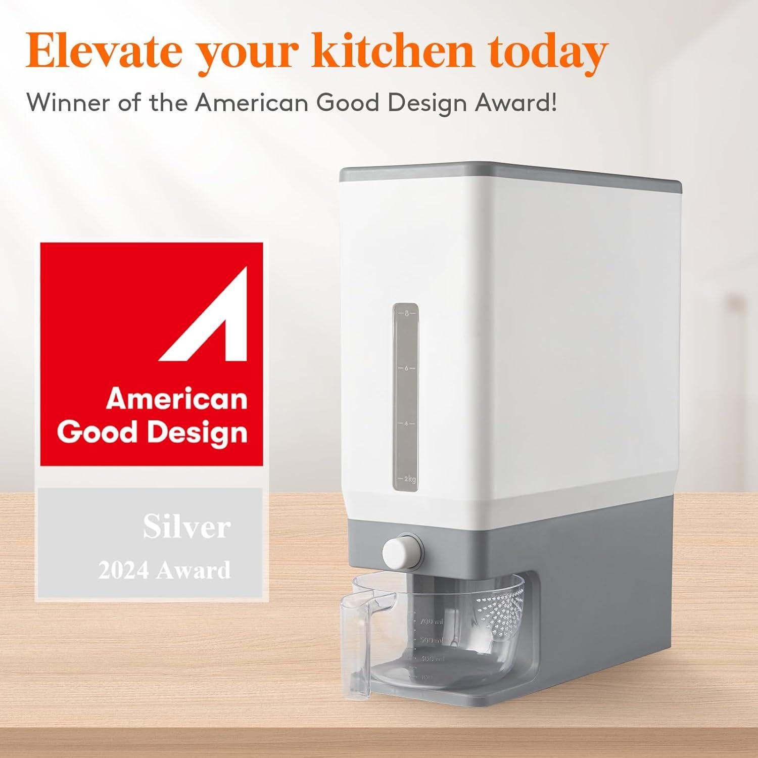 Dispensador de Arroz Lifewit 11.3 kg, Contenedor Sellado